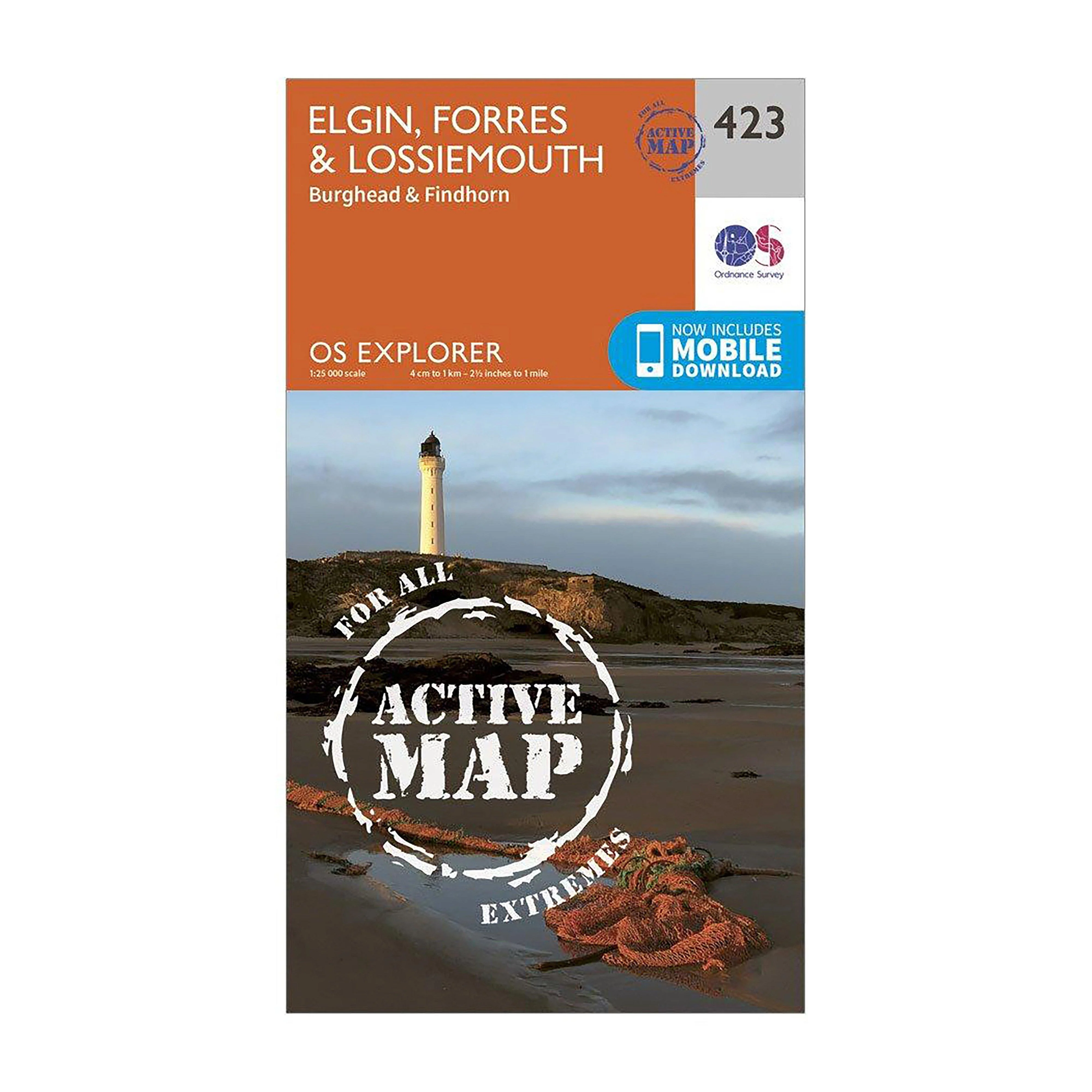 Explorer Active 423 Elgin, Forres & Lossiemouth Map With Digital Version - Image 4
