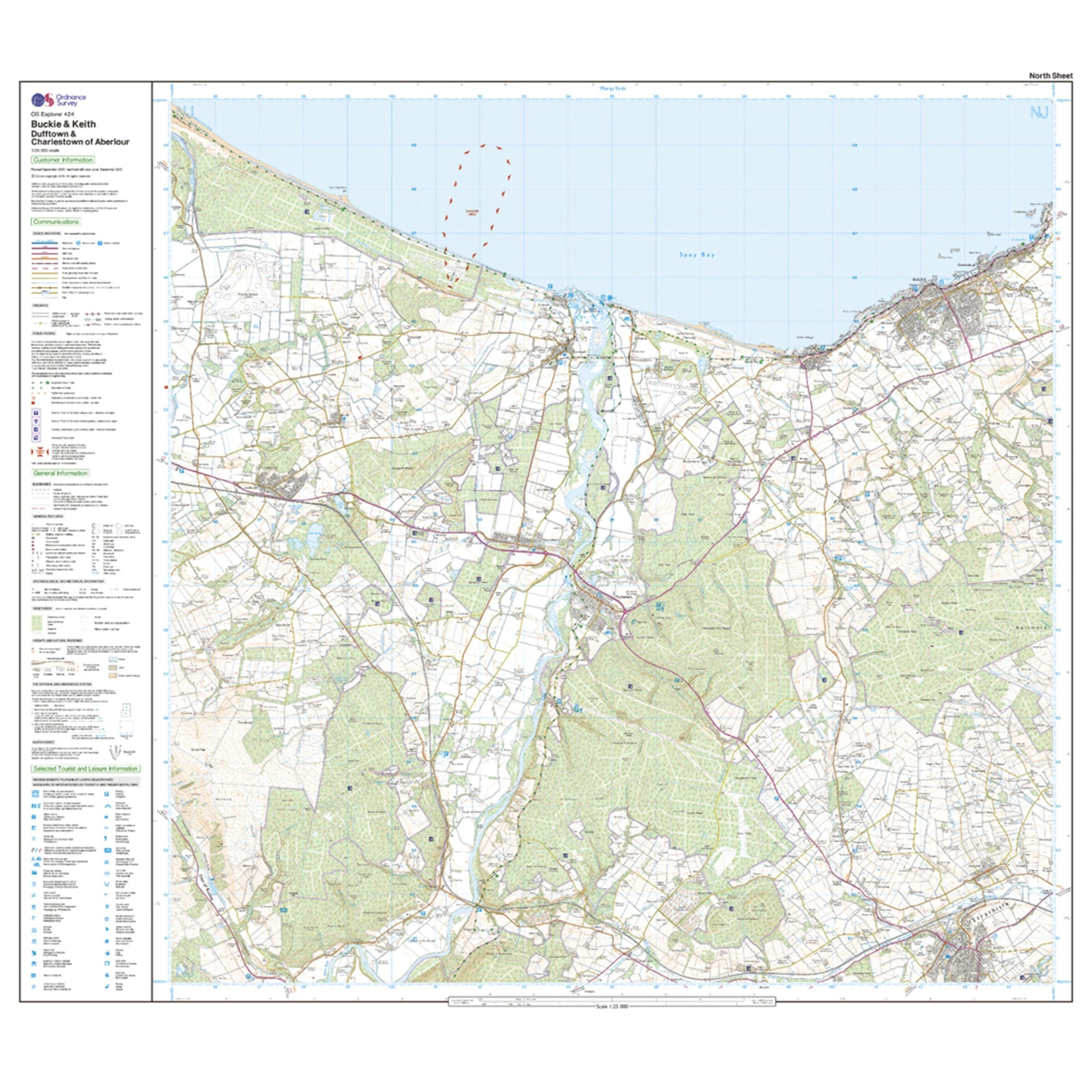 Explorer Active 424 Buckie & Keith Map With Digital Version - Image 3