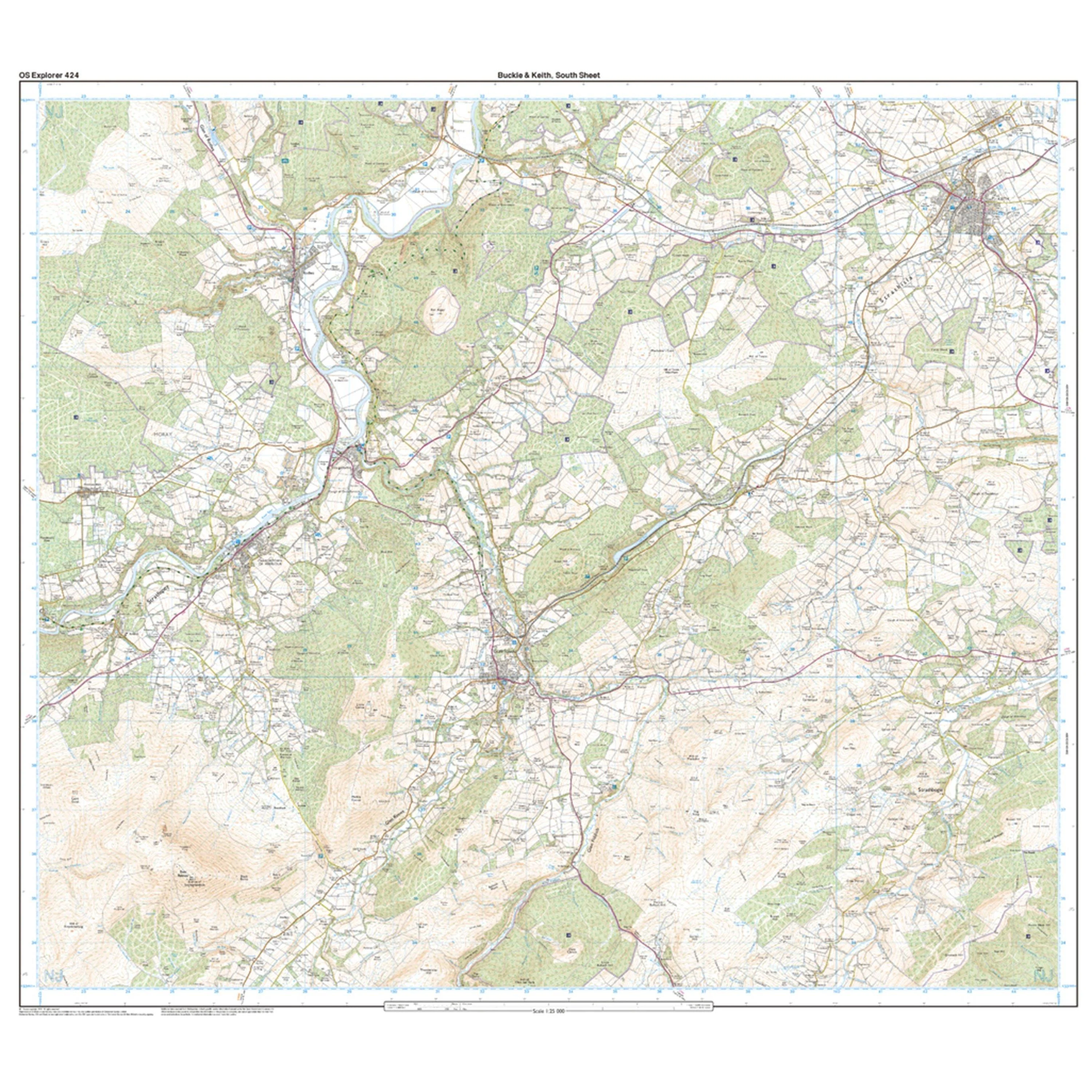 Explorer Active 424 Buckie & Keith Map With Digital Version - Image 4
