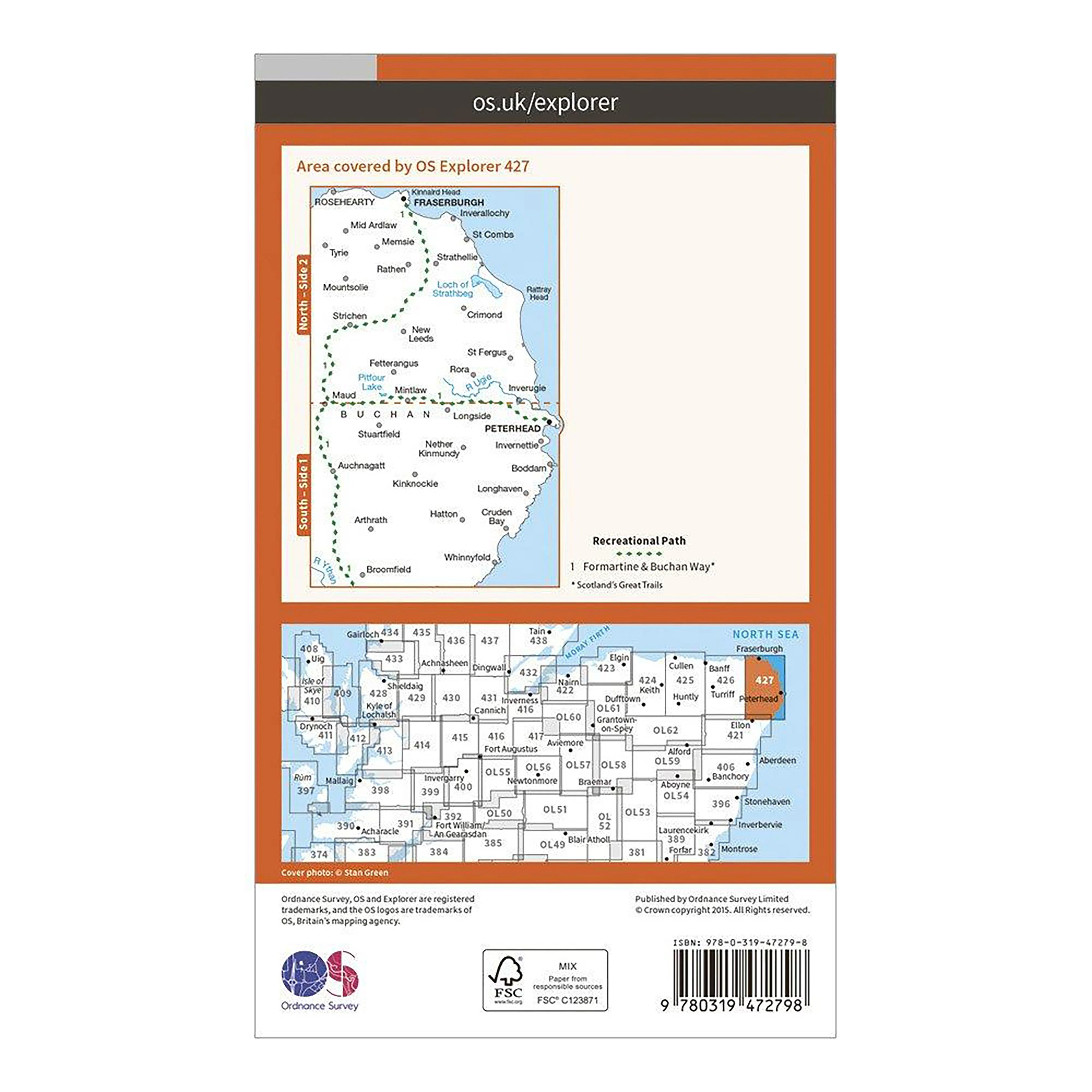 Explorer Active 427 Peterhead & Fraserburgh Map With Digital Version - Image 2
