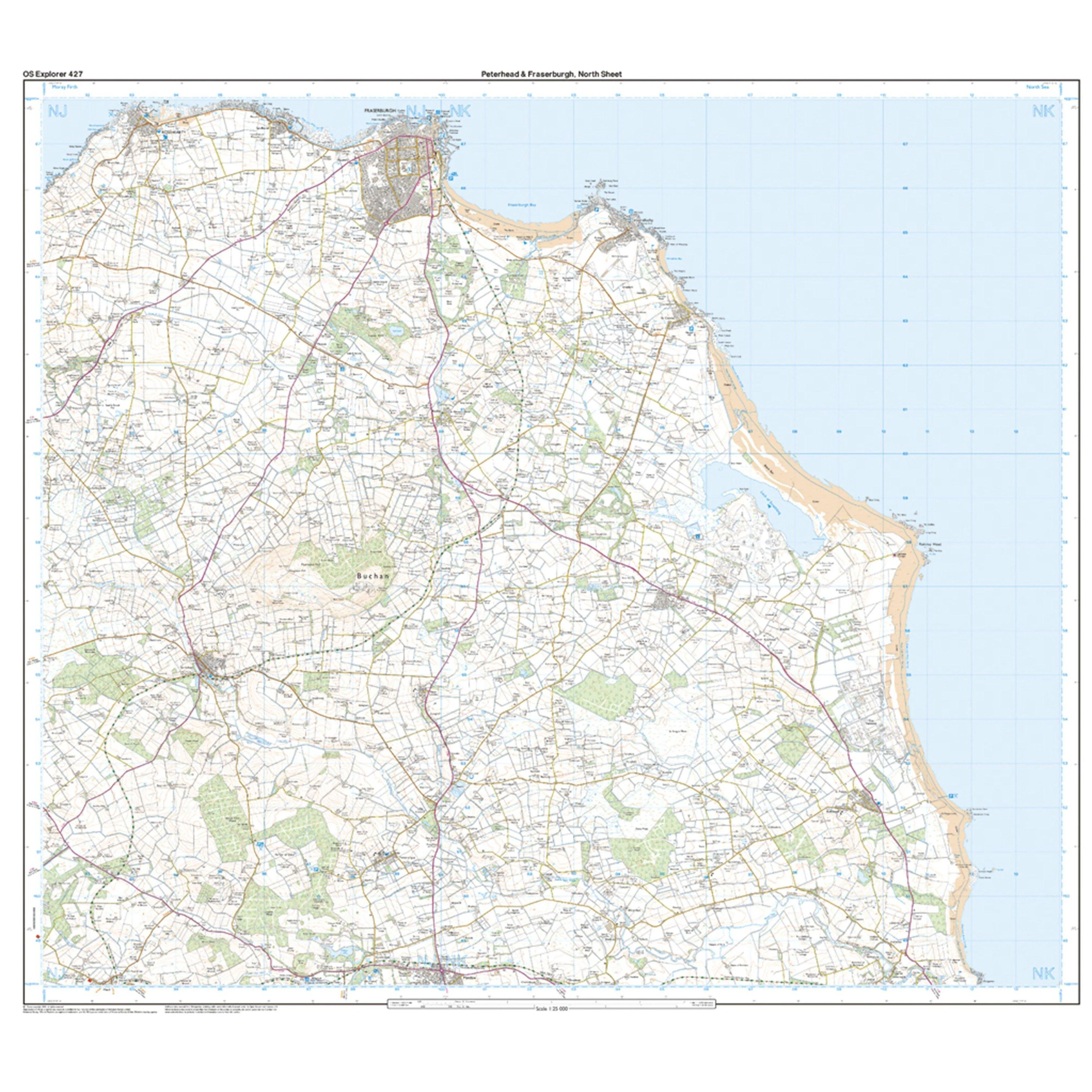 Explorer Active 427 Peterhead & Fraserburgh Map With Digital Version - Image 3