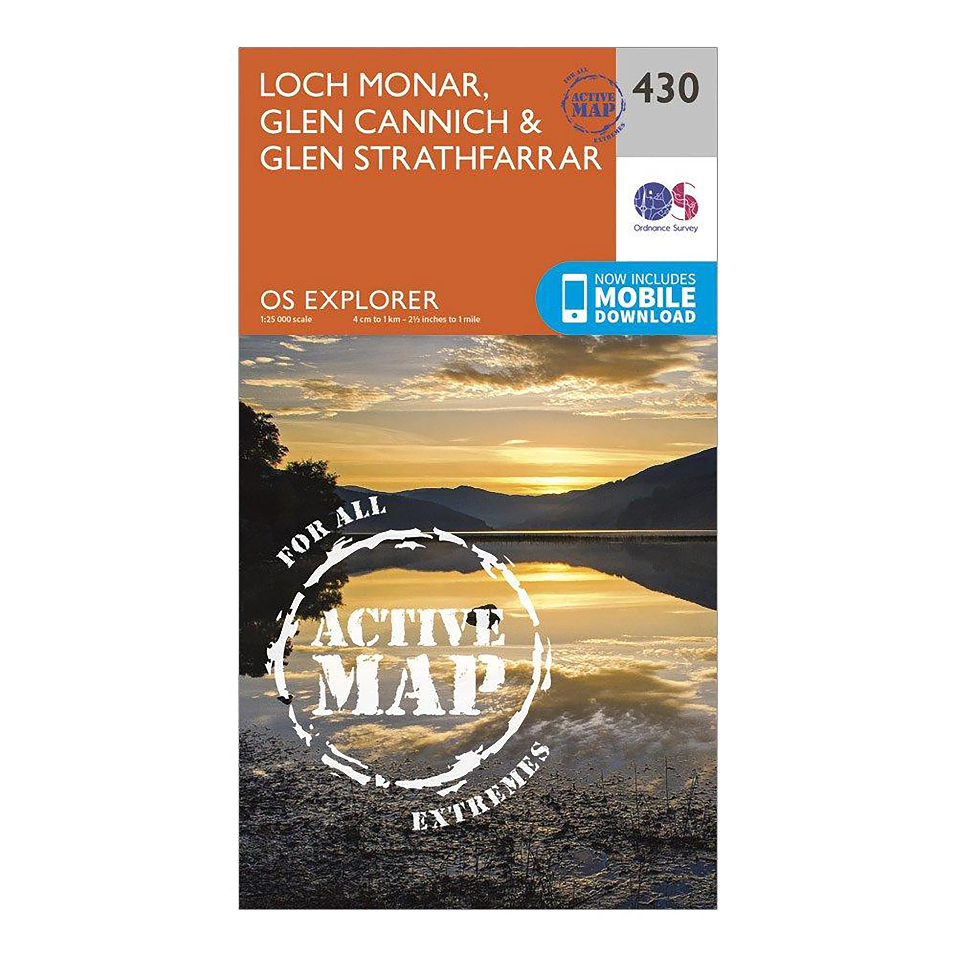 Explorer Active 430 Loch Monar, Glen Cannich & Glen Strathfarrar Map With Digital Version - Image 4