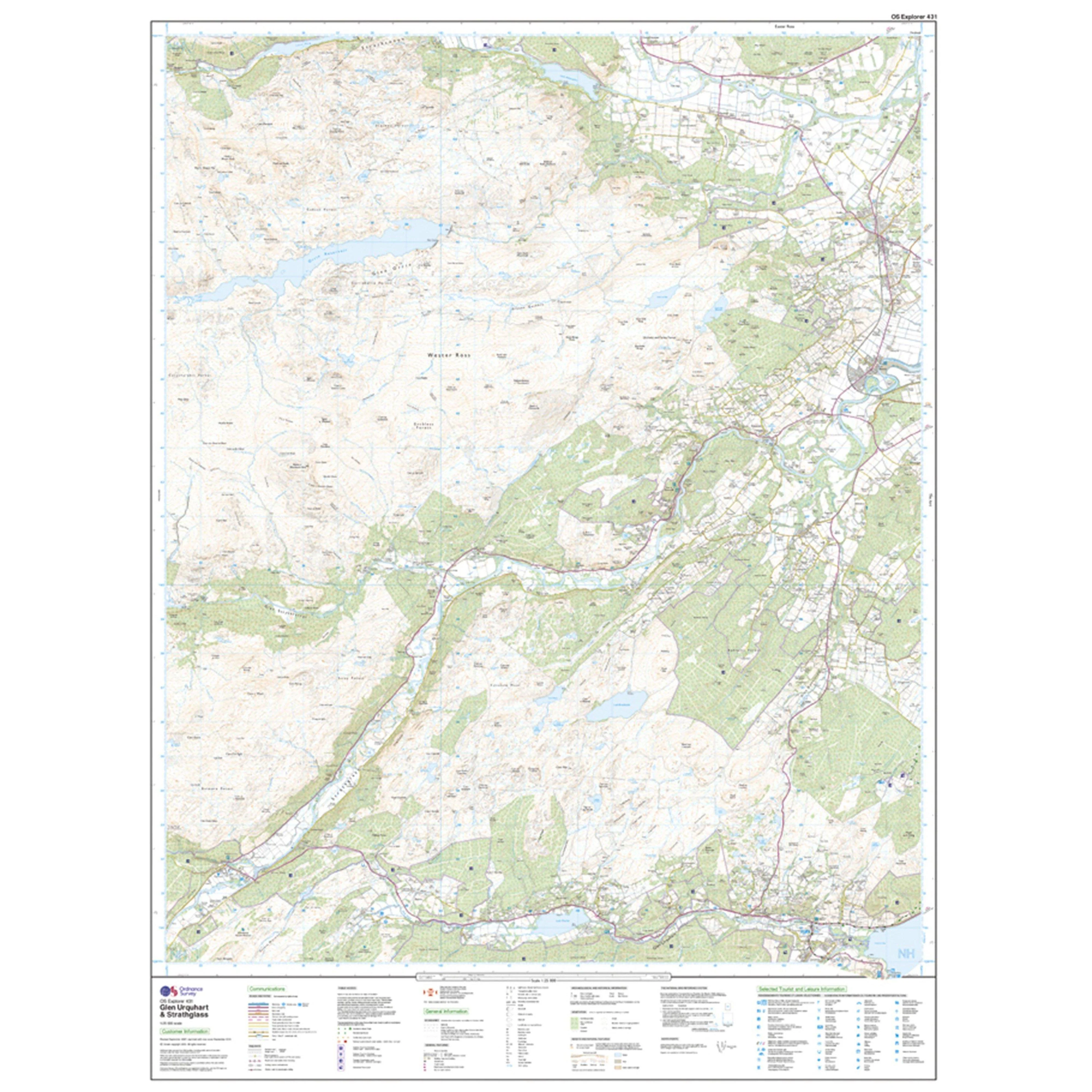 Explorer Active 431 Glen Urquhart & Strathglass Map With Digital Version - Image 3
