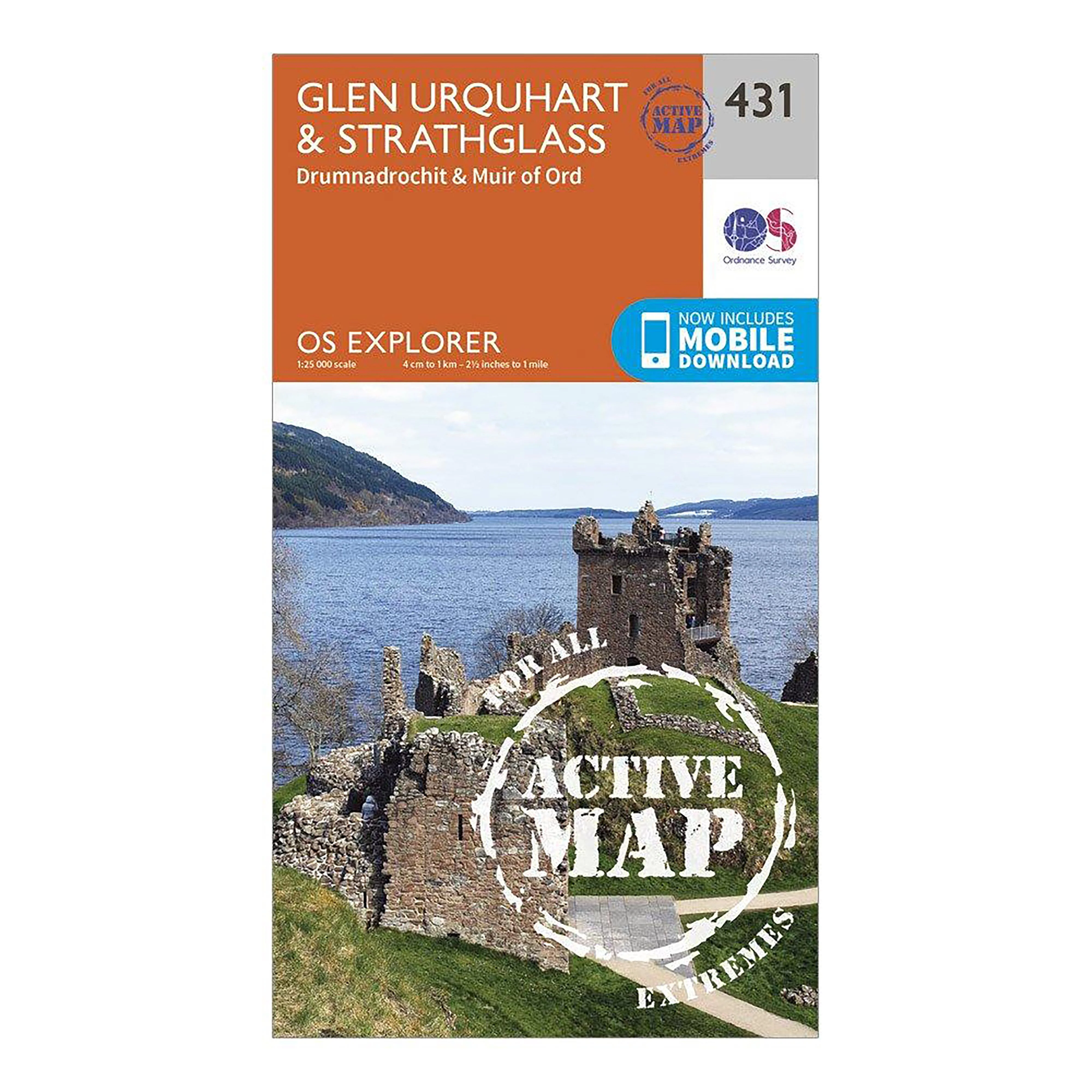 Explorer Active 431 Glen Urquhart & Strathglass Map With Digital Version - Image 4