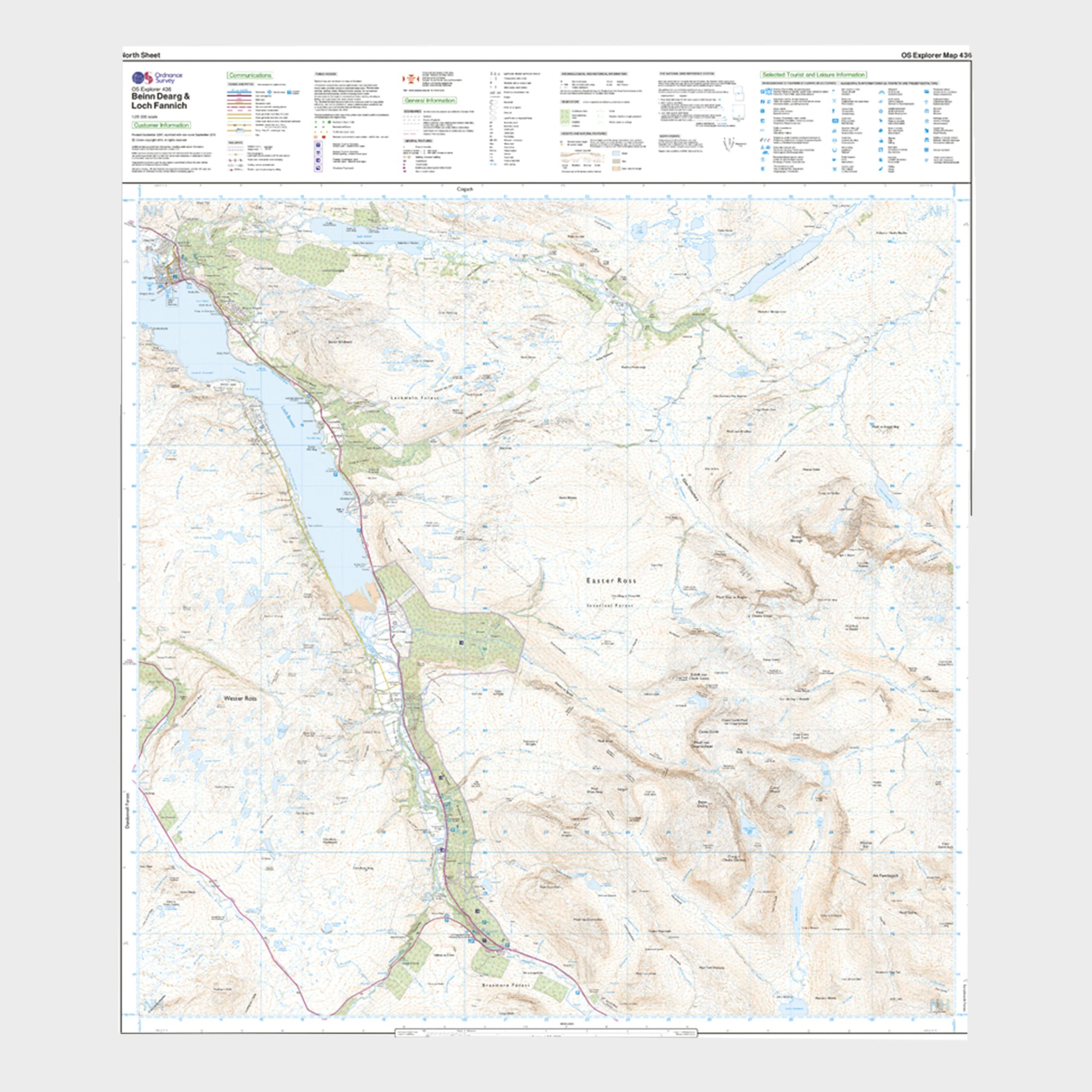 Explorer Active 436 Beinn Dearg & Loch Fannich Map With Digital Version - Image 3