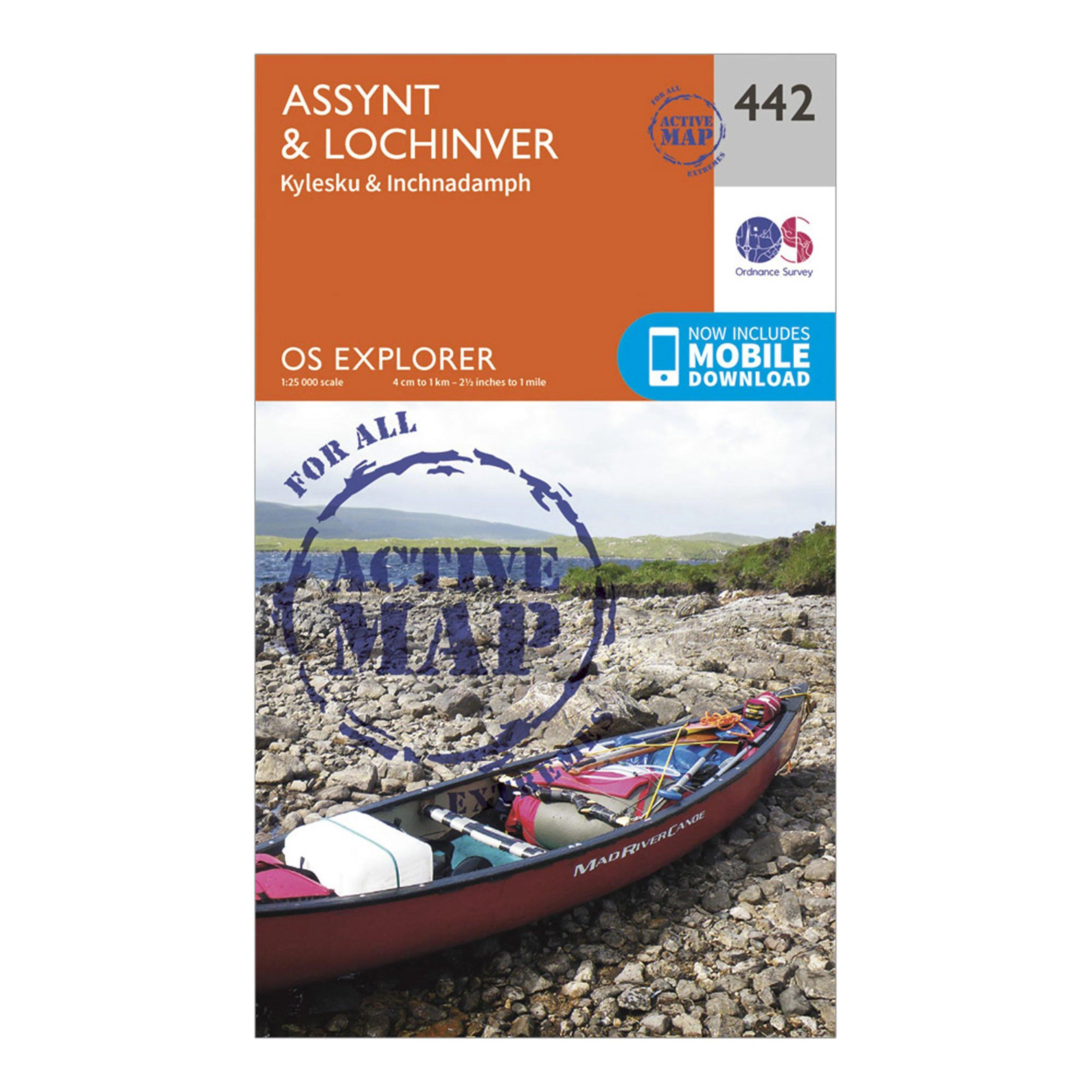 Explorer Active 442 Assynt & Lochinver Map with Digital Version - Image 3