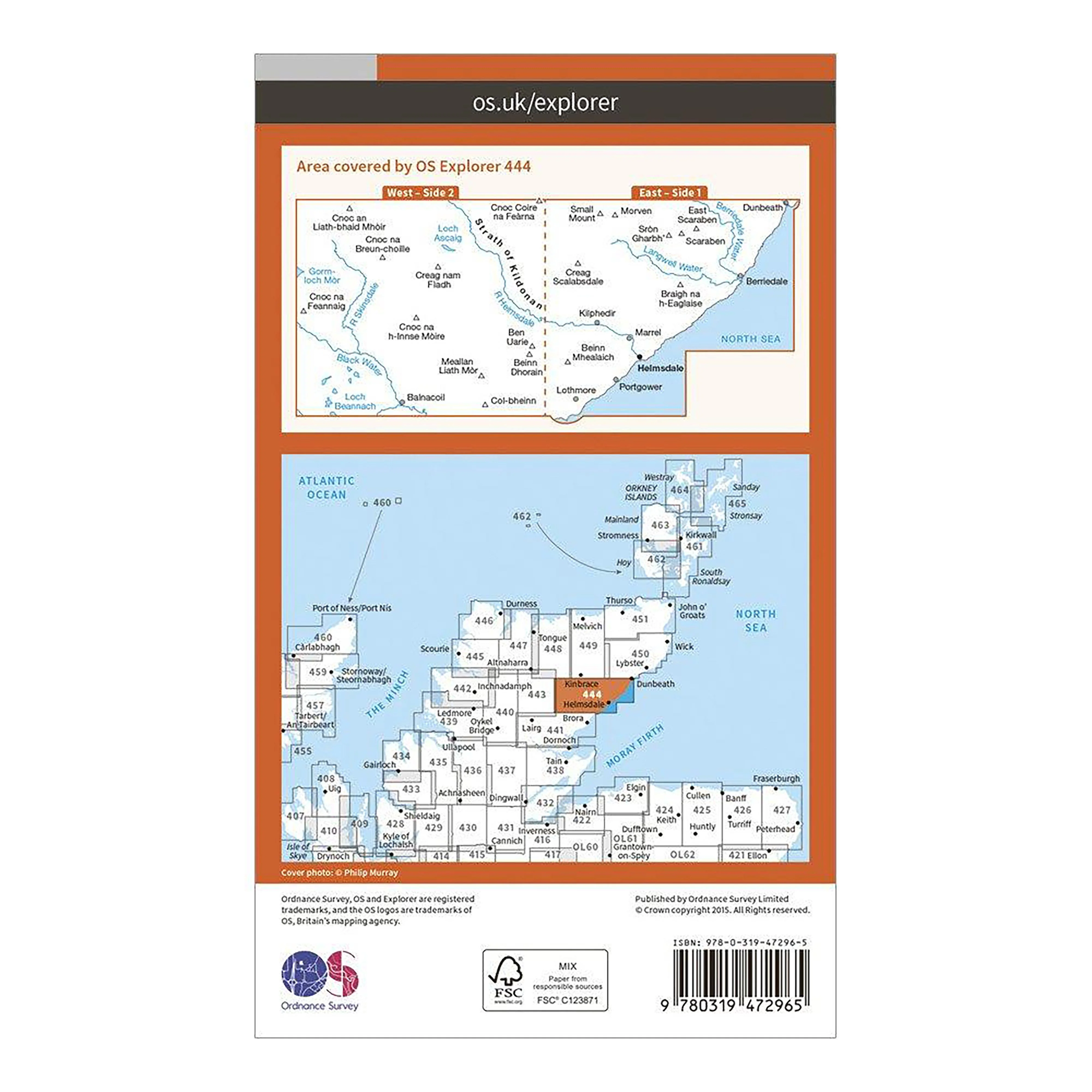 Explorer Active 444 Helmsdale & Strath of Kildonan Map With Digital Version - Image 2