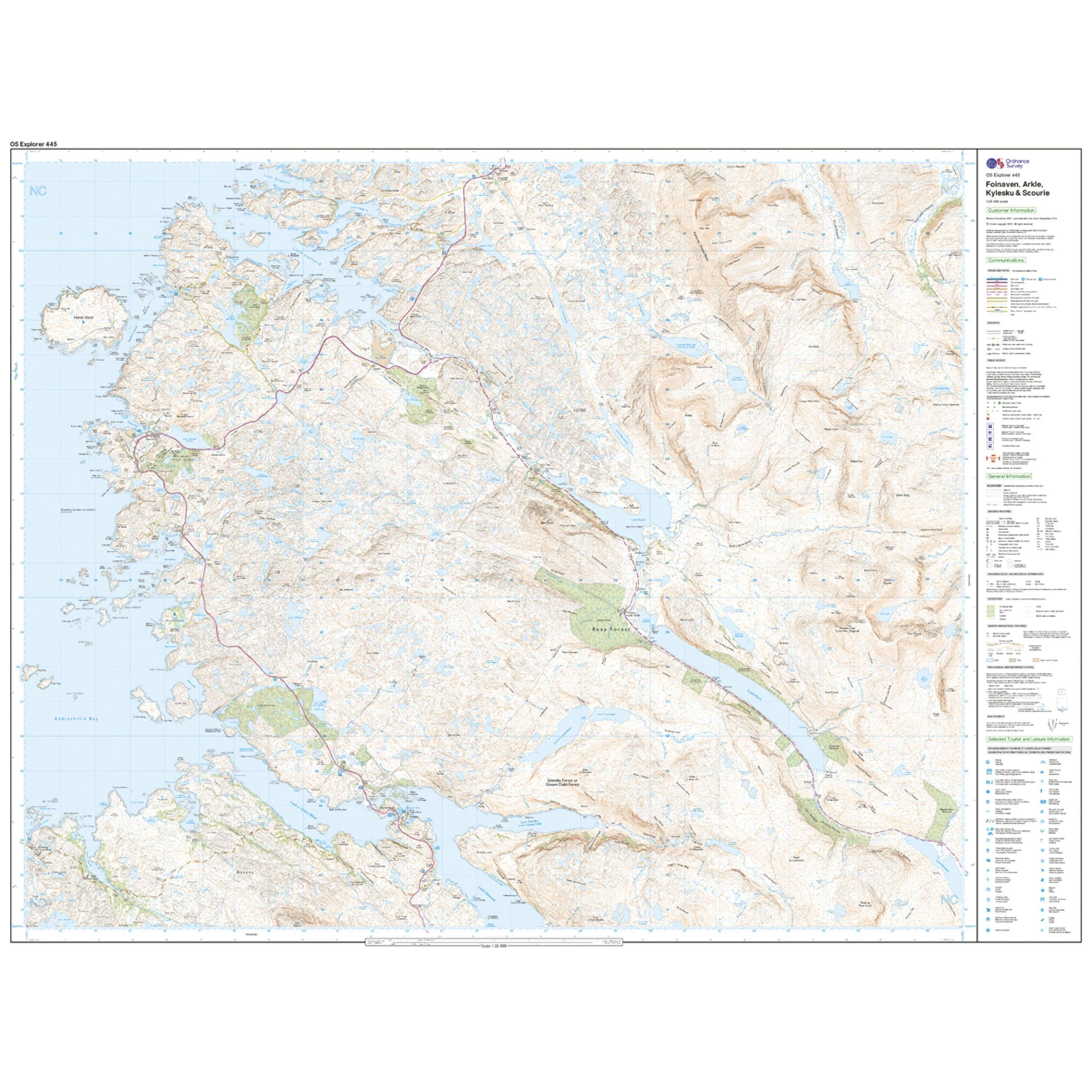 Explorer Active 445 Foinaven, Arkle, Kylesku & Scourie Map With Digital Version - Image 3