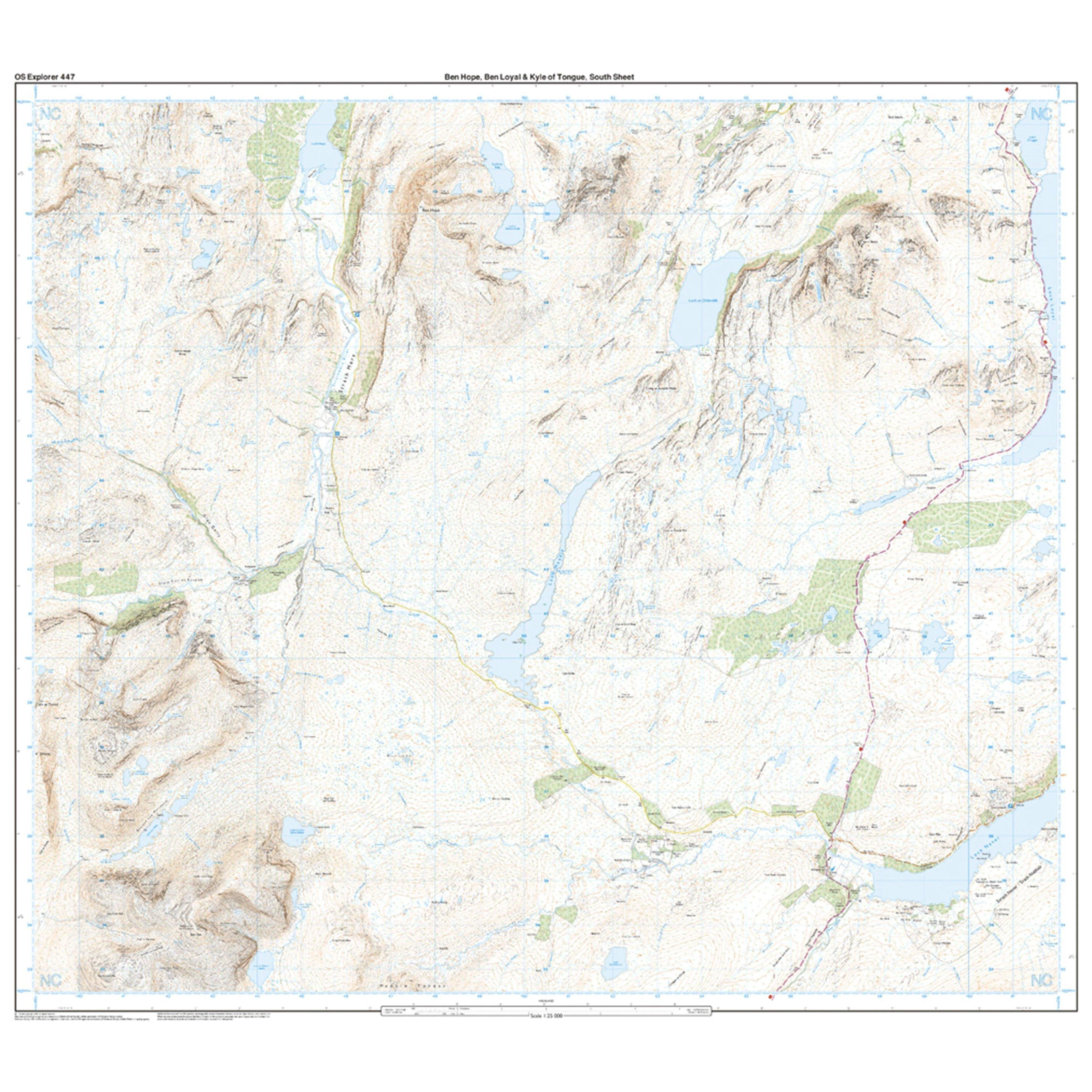 Explorer Active 447 Ben Hope, Ben Loyal & Kyle of Tongue Map With Digital Version - Image 4