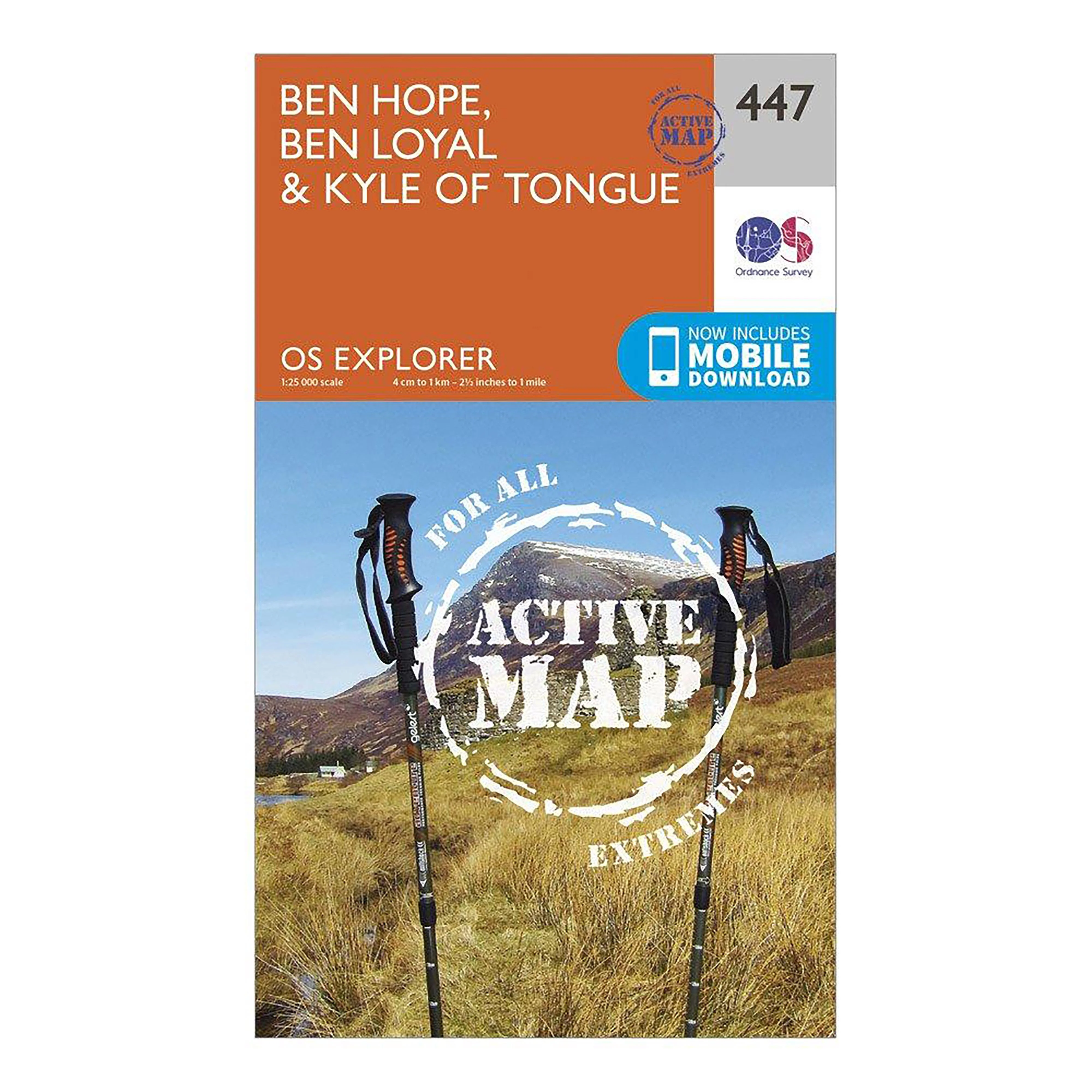 Explorer Active 447 Ben Hope, Ben Loyal & Kyle of Tongue Map With Digital Version - Image 5
