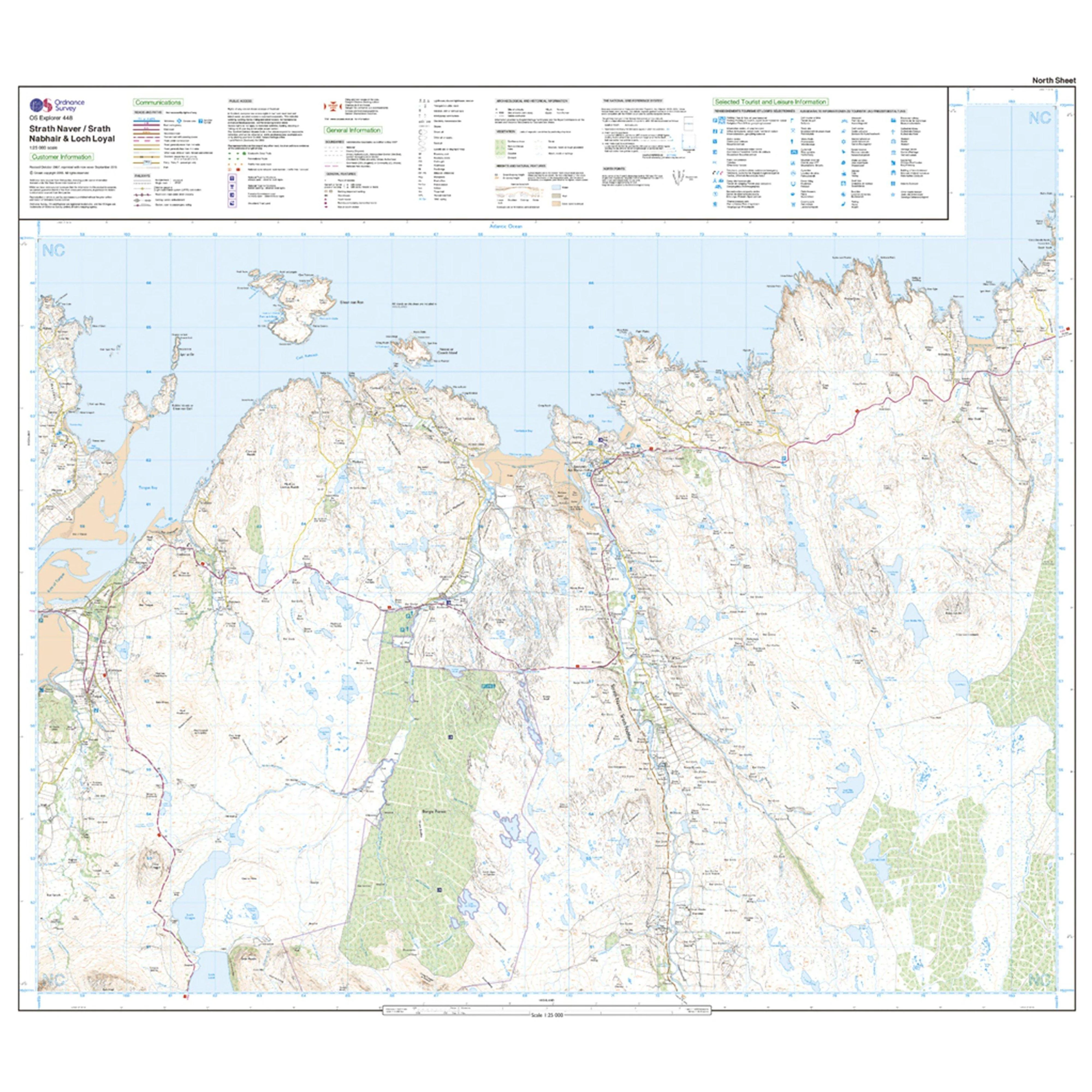 Explorer Active 448 Strath Naver & Loch Loyal Map With Digital Version - Image 3