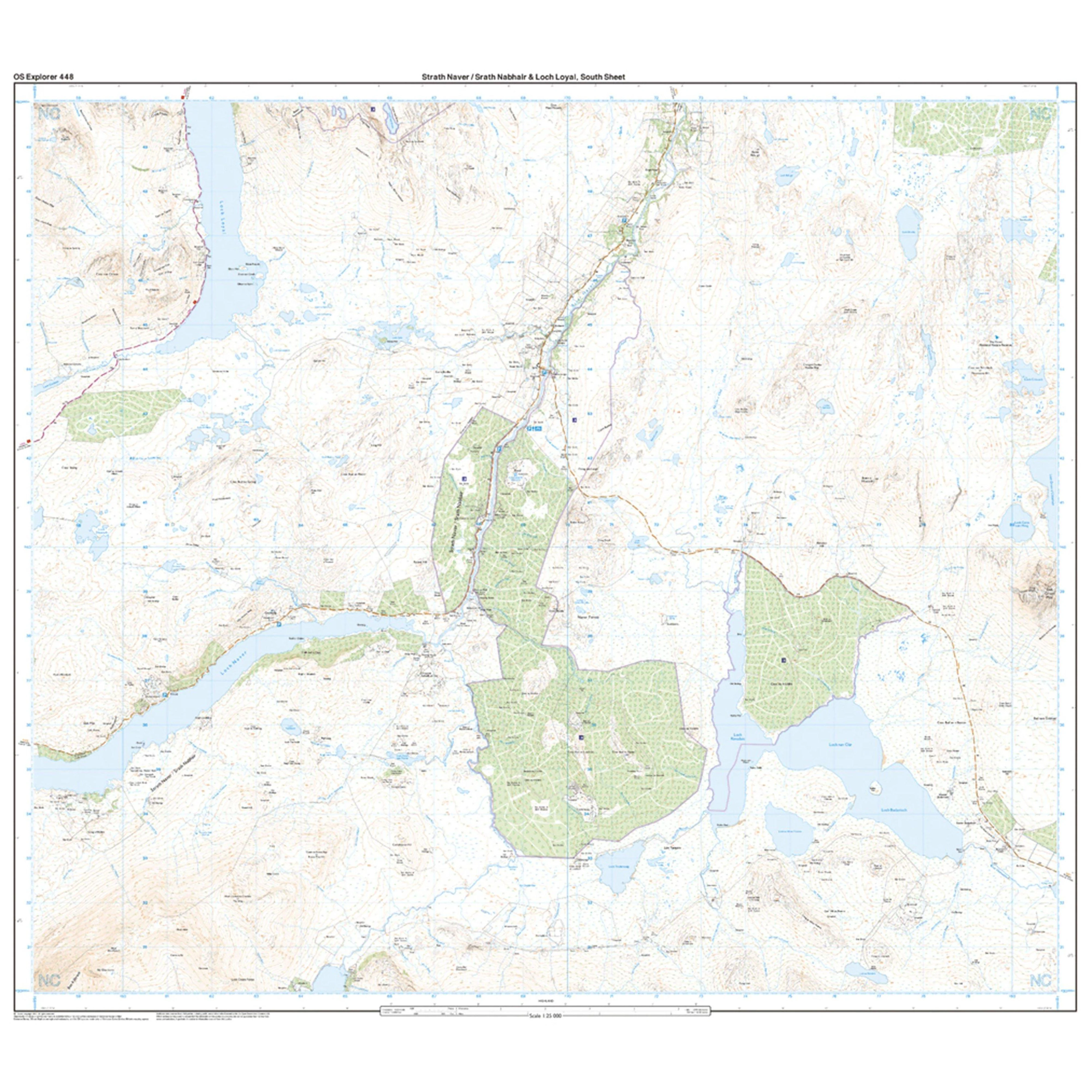 Explorer Active 448 Strath Naver & Loch Loyal Map With Digital Version - Image 4
