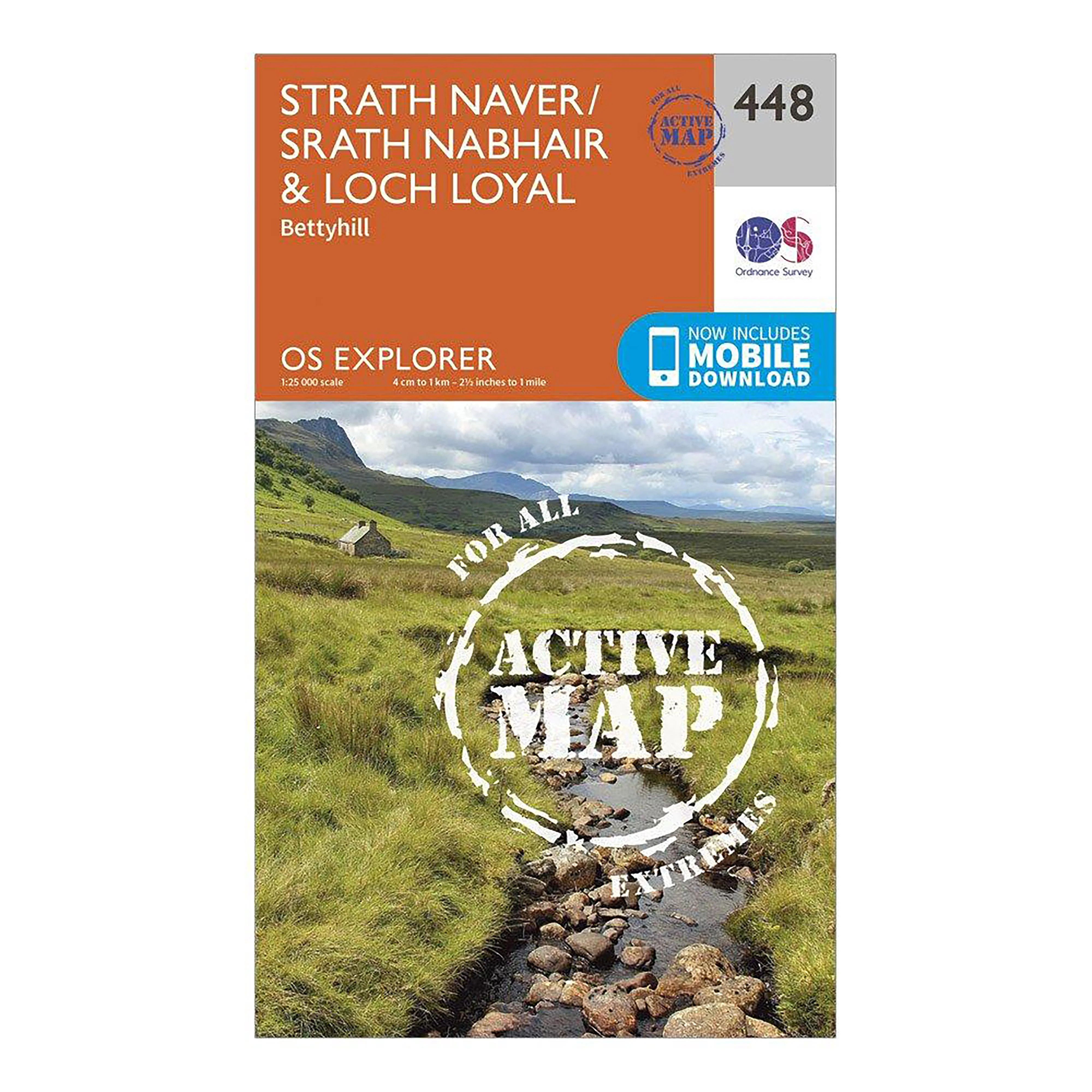 Explorer Active 448 Strath Naver & Loch Loyal Map With Digital Version - Image 5
