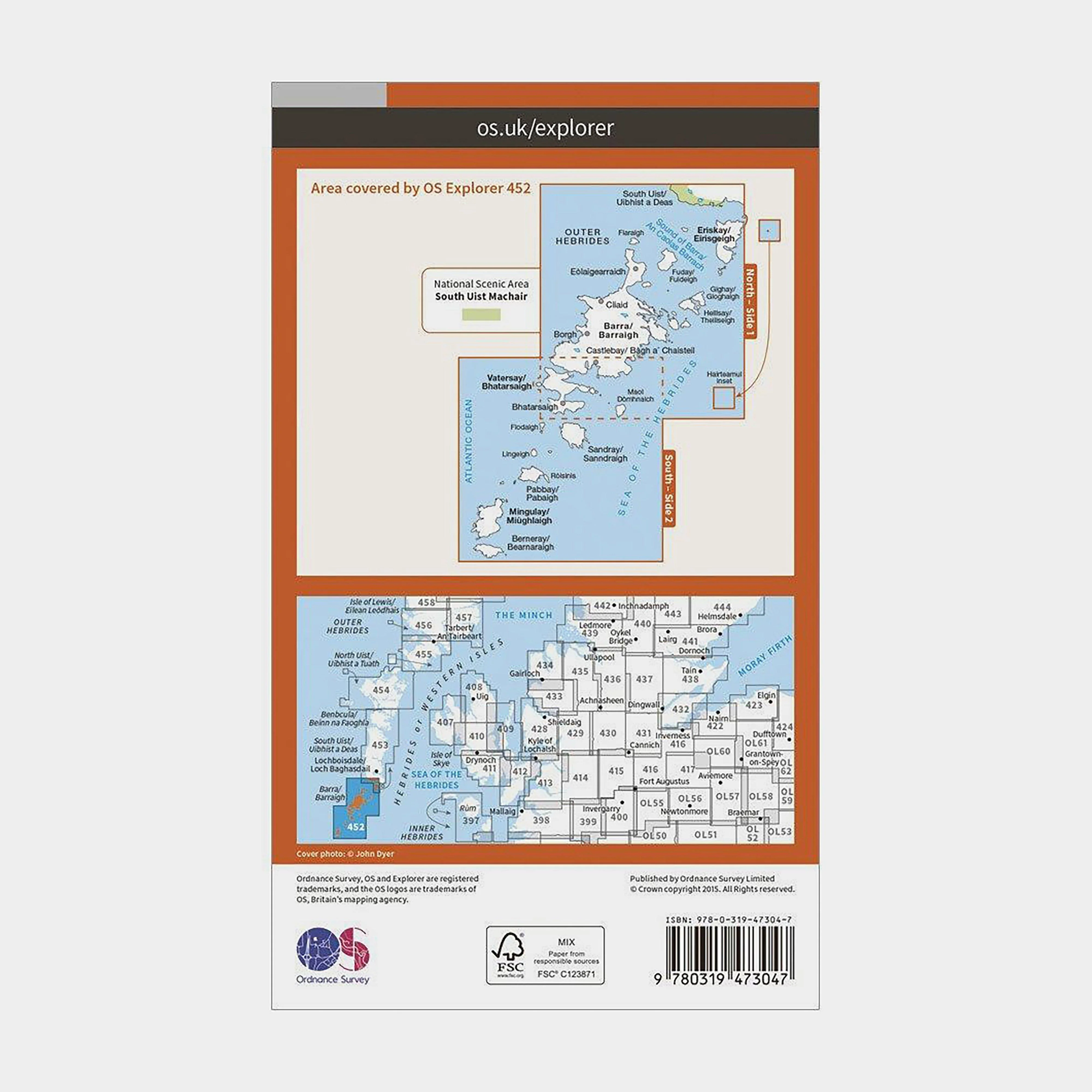 Explorer Active 452 Barra & Vatersay Map With Digital Version - Image 2