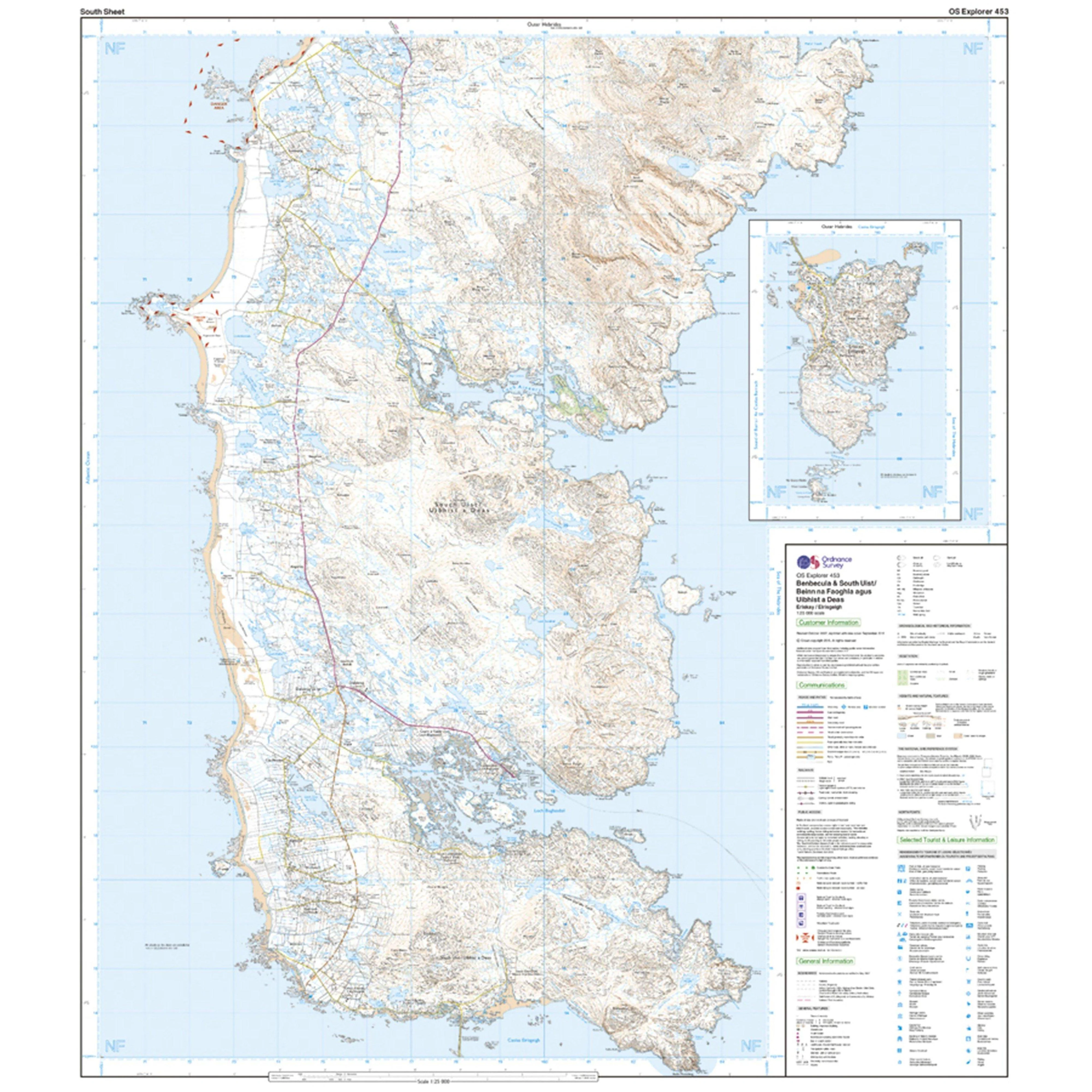 Explorer Active 453 Benbecula & South Uist Map With Digital Version - Image 4