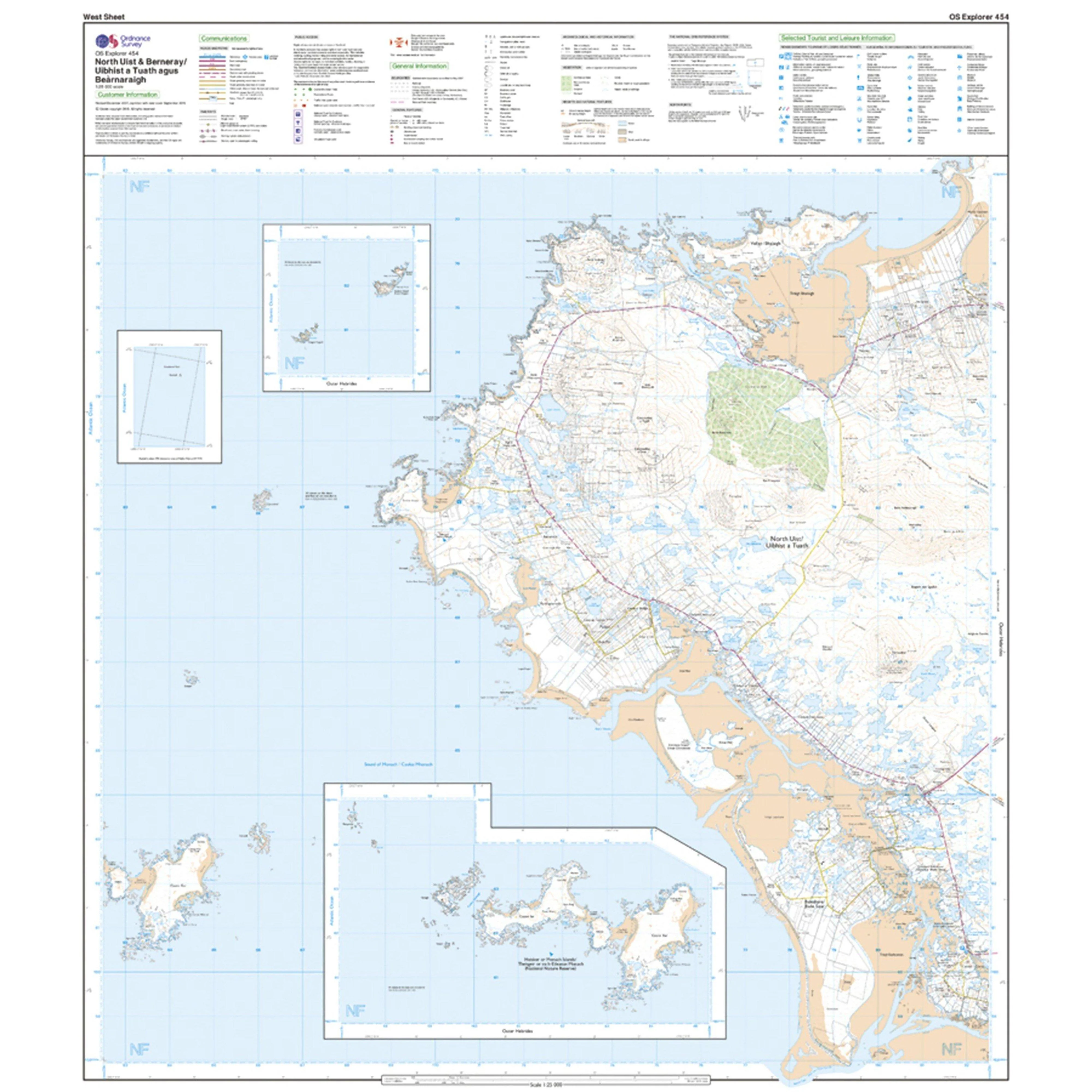 Explorer Active 454 North Uist & Berneray Map With Digital Version - Image 4