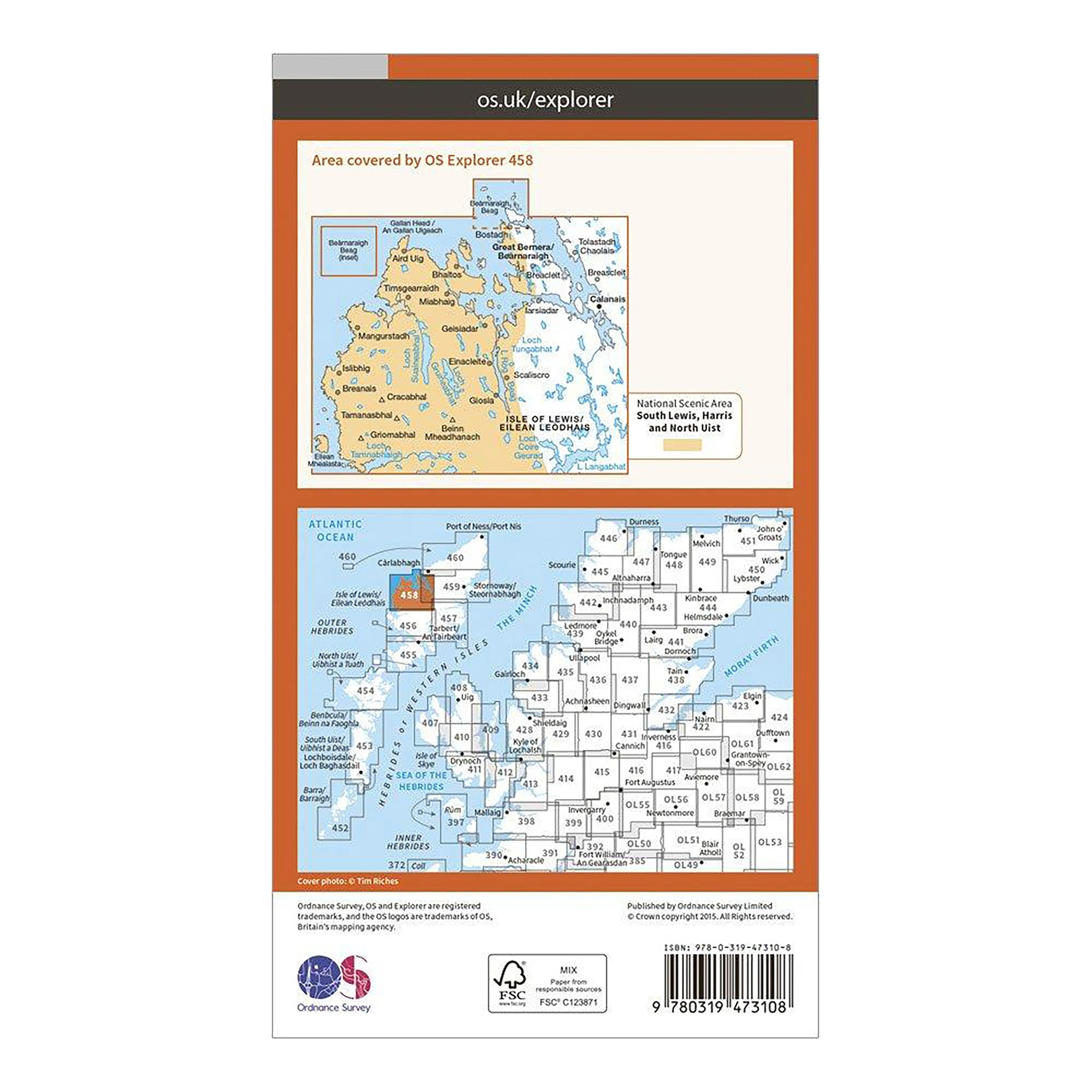 Explorer Active 458 West Lewis Map With Digital Version - Image 2