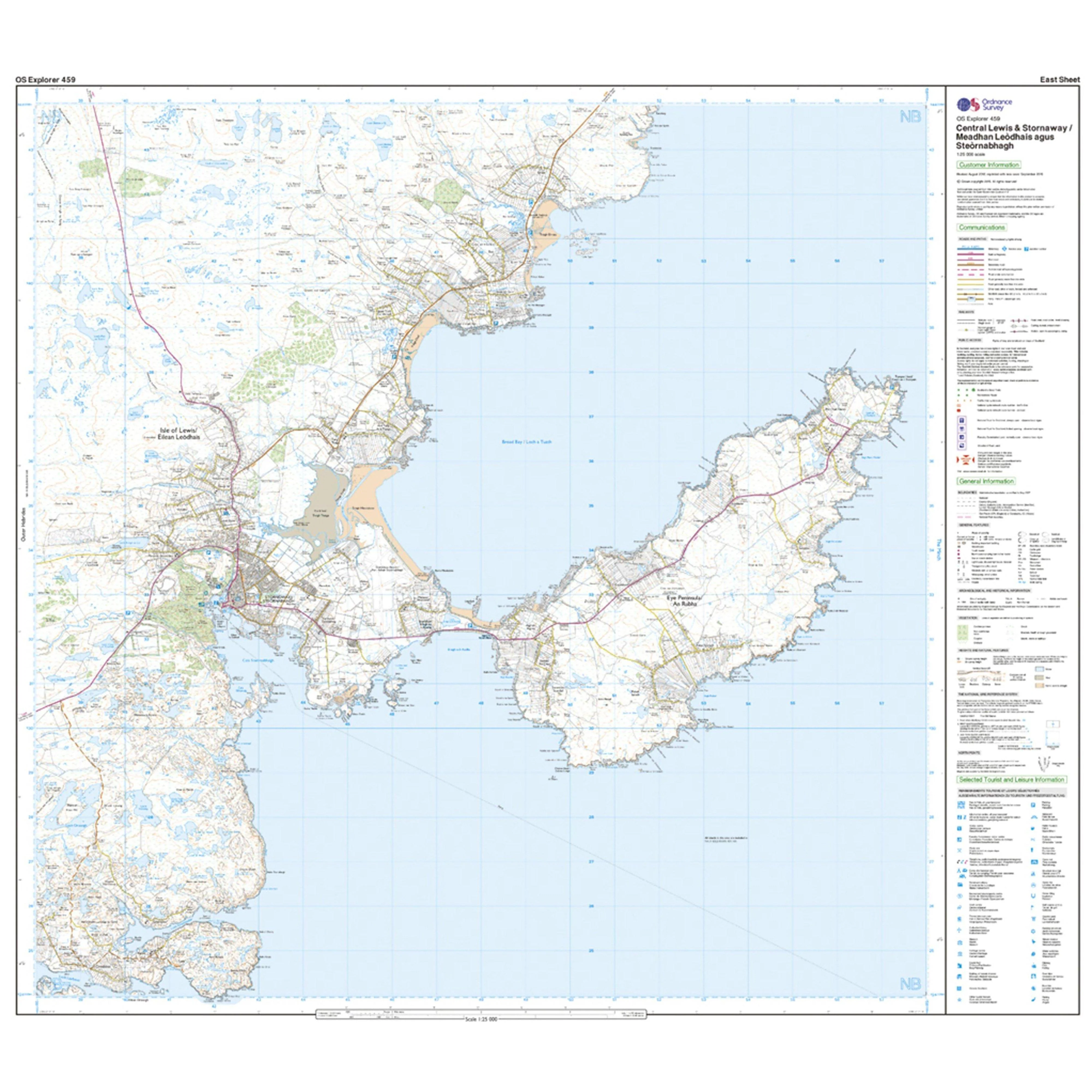 Explorer Active 459 Central Lewis & Stornaway Map With Digital Version - Image 3