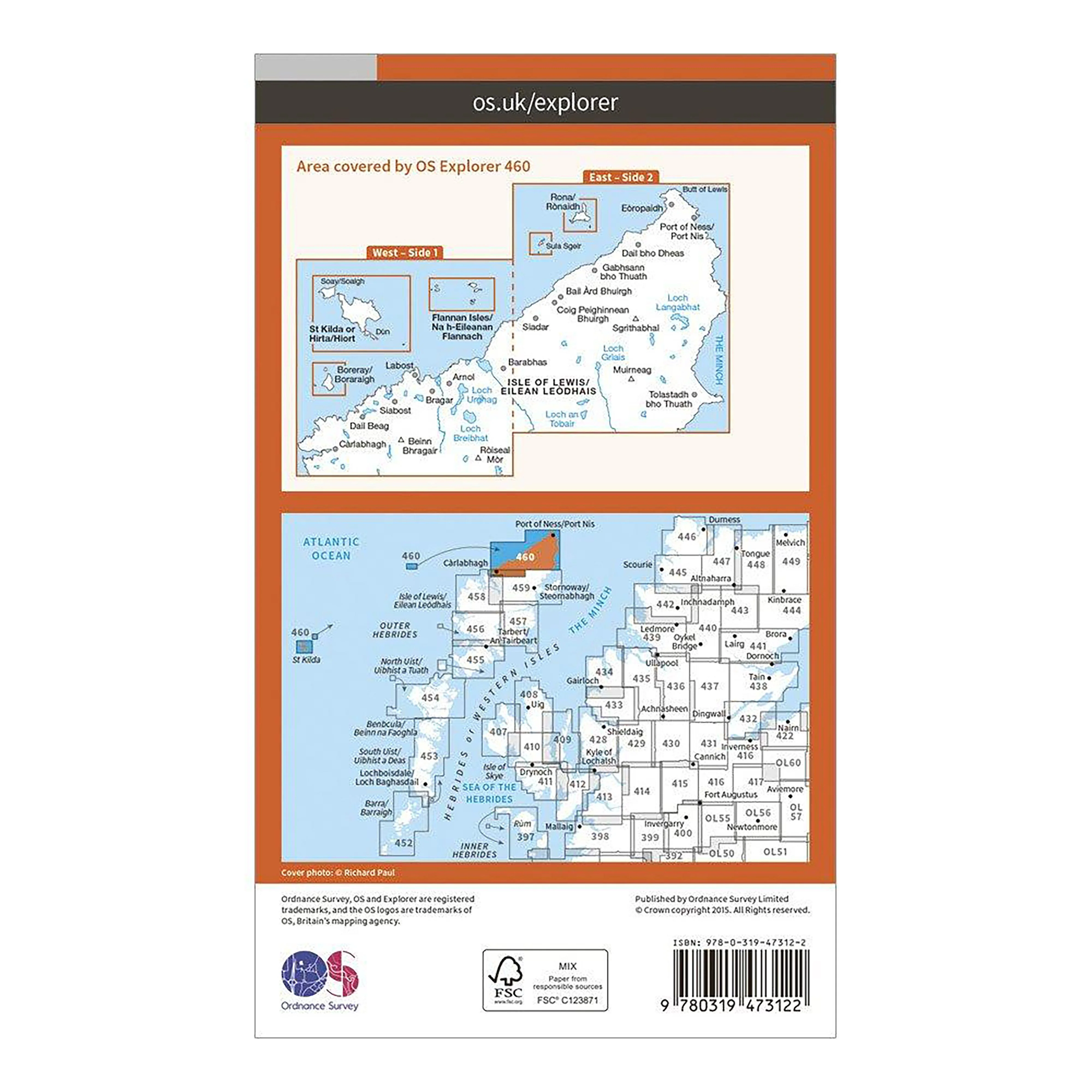 Explorer Active 460 North Lewis Map With Digital Version - Image 2