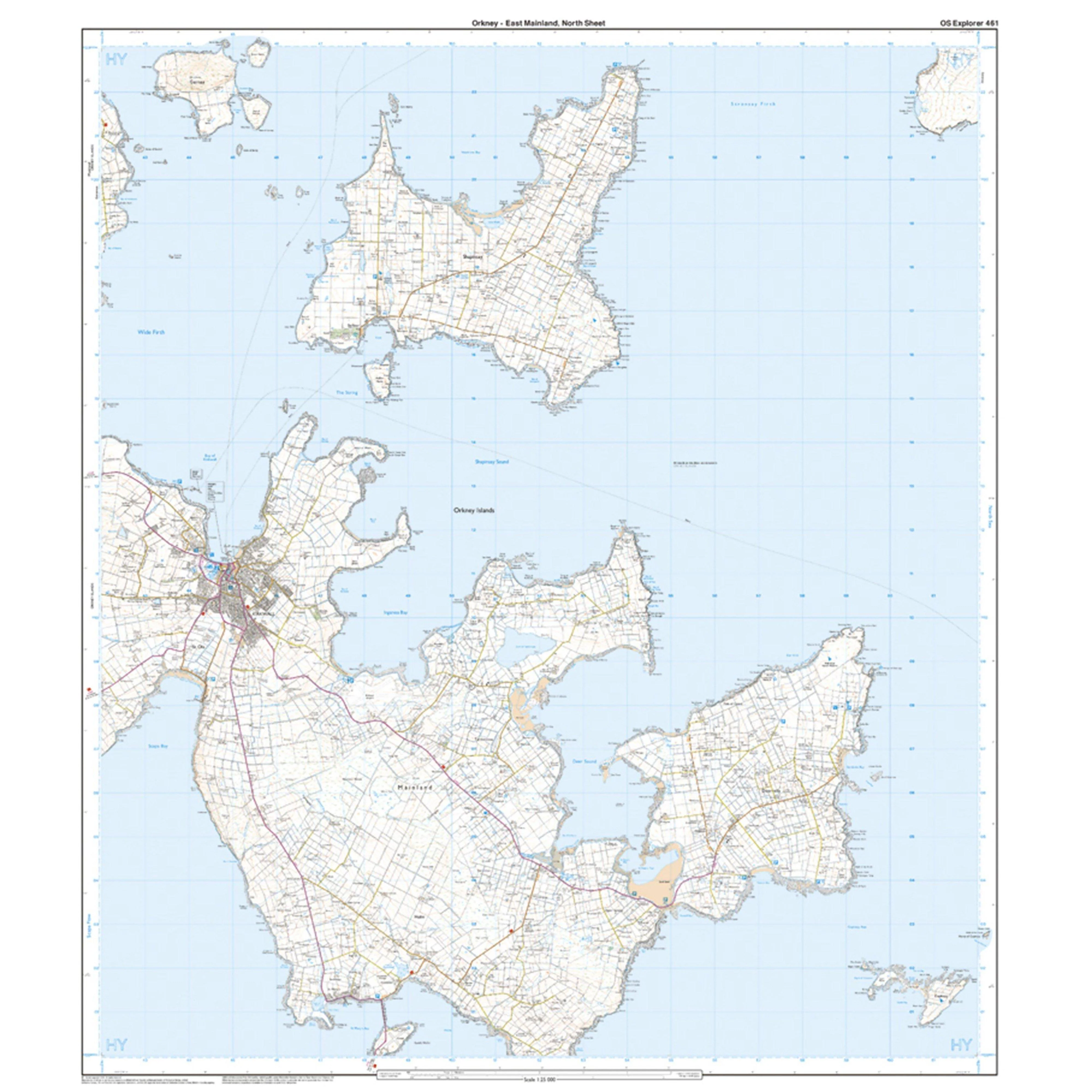 Explorer Active 461 Orkney - East Mainland Map With Digital Version - Image 3