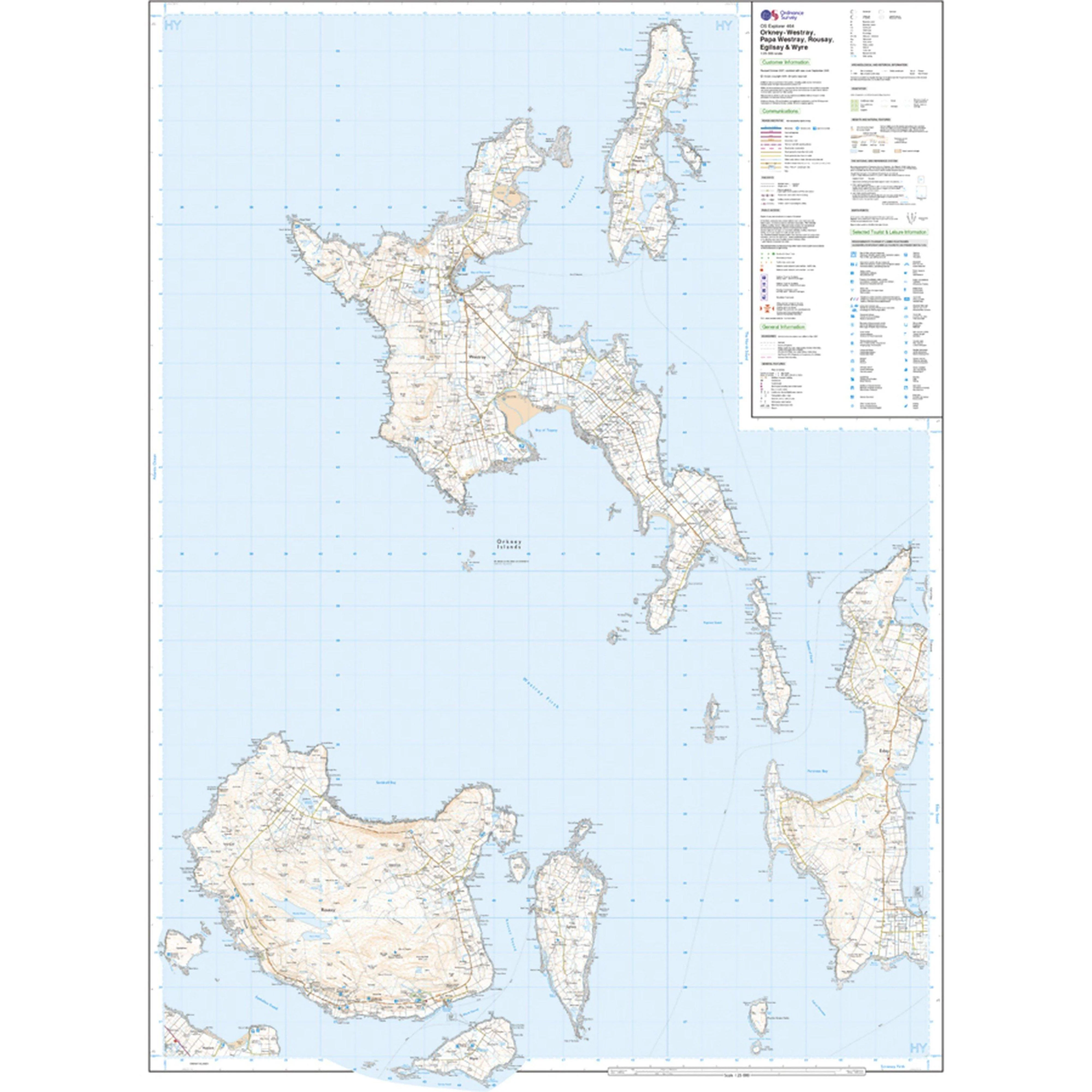 Explorer Active 464 Orkney - Westray, Papa Westray, Rousay, Egilsay & Wyre Map With Digital Version - Image 3