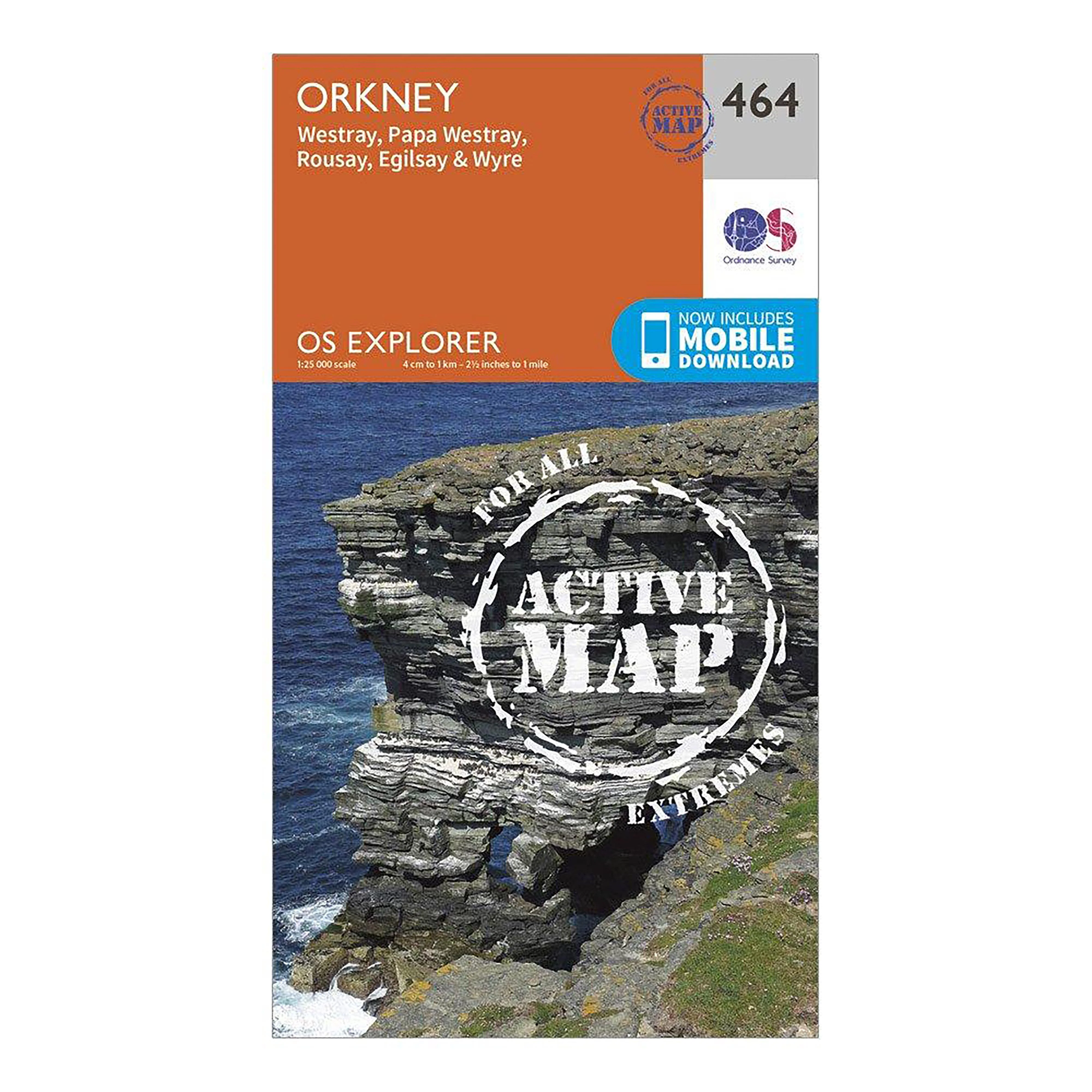 Explorer Active 464 Orkney - Westray, Papa Westray, Rousay, Egilsay & Wyre Map With Digital Version - Image 4