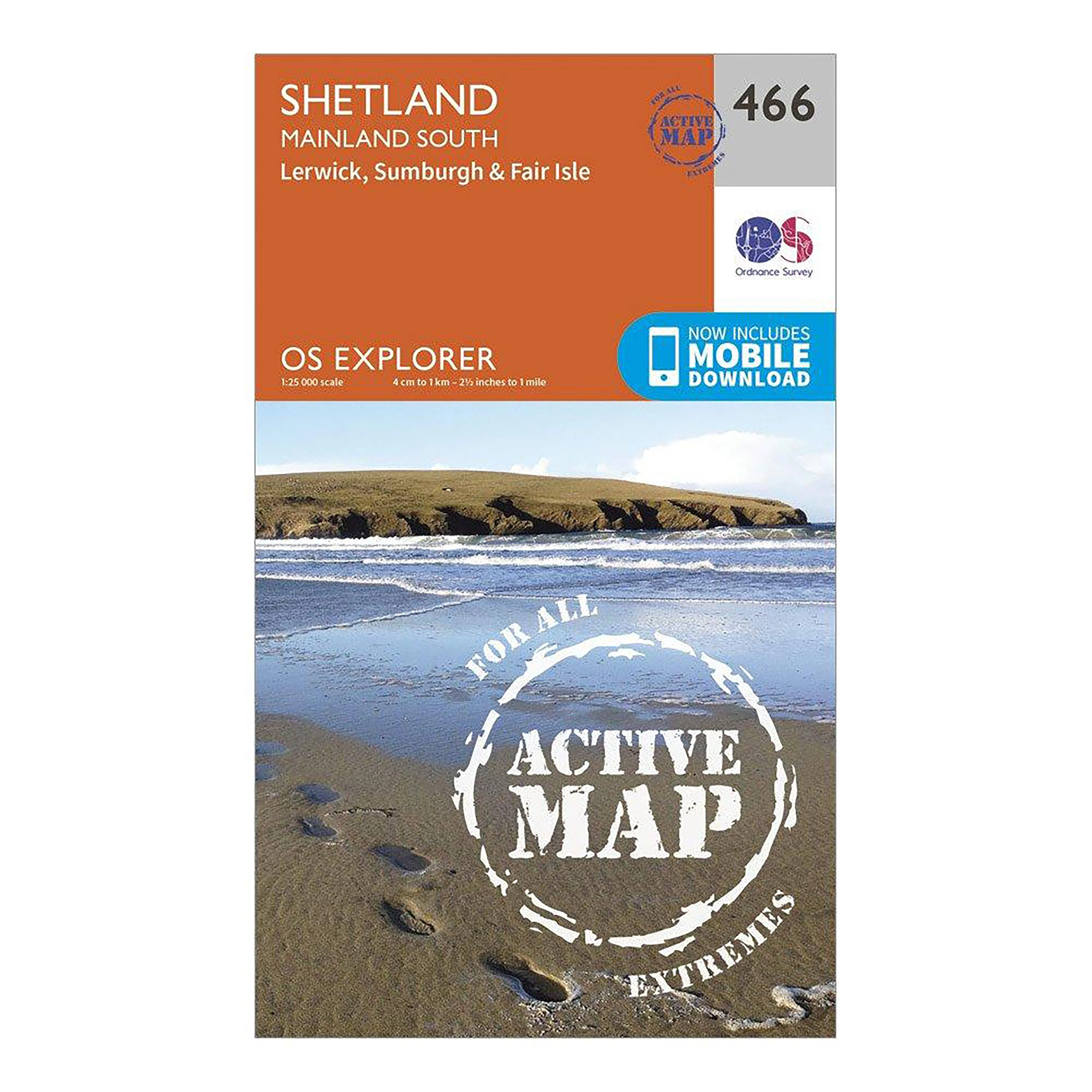 Explorer Active 466 Shetland - Mainland South Map With Digital Version - Image 5