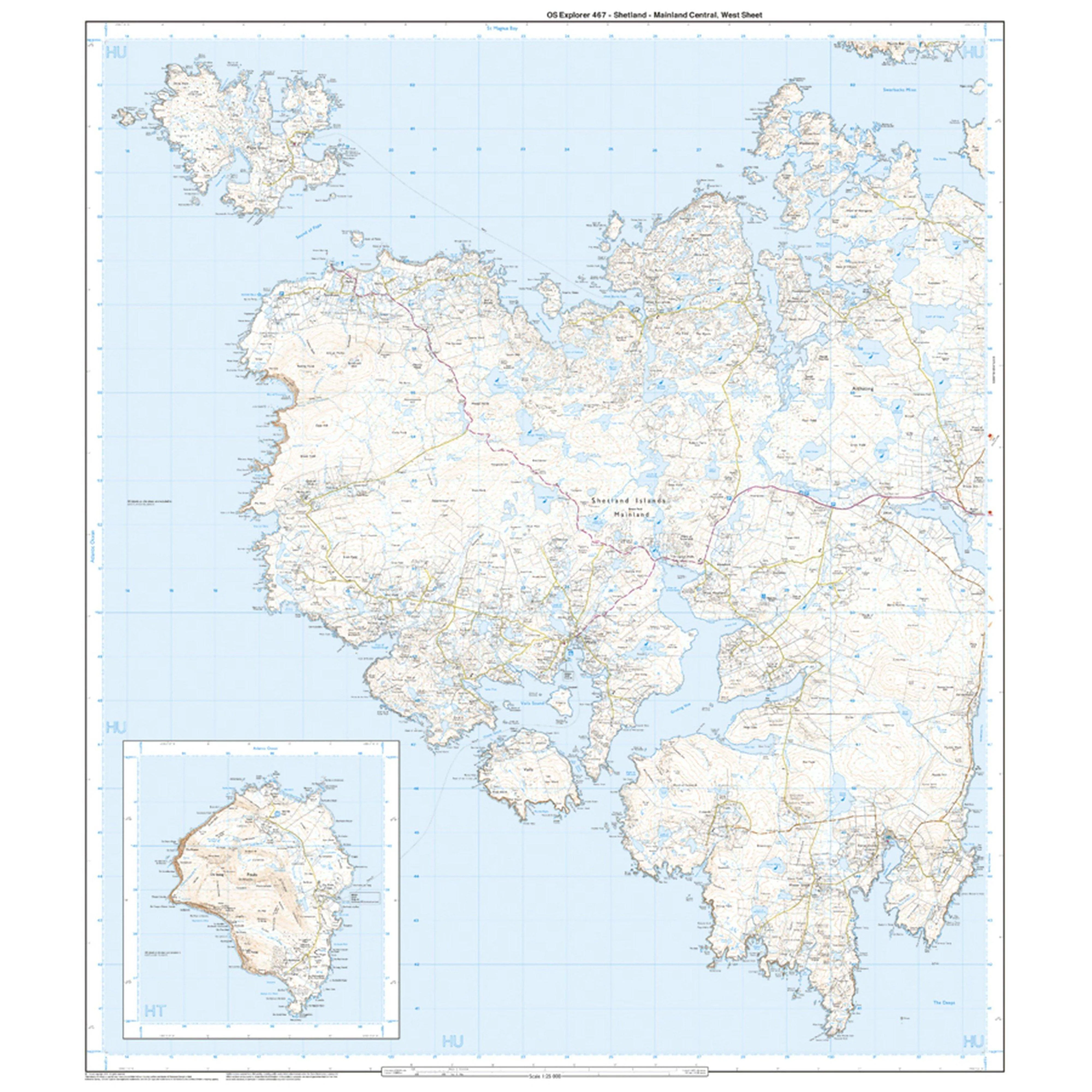 Explorer Active 467 Shetland - Mainland Central Map With Digital Version - Image 4