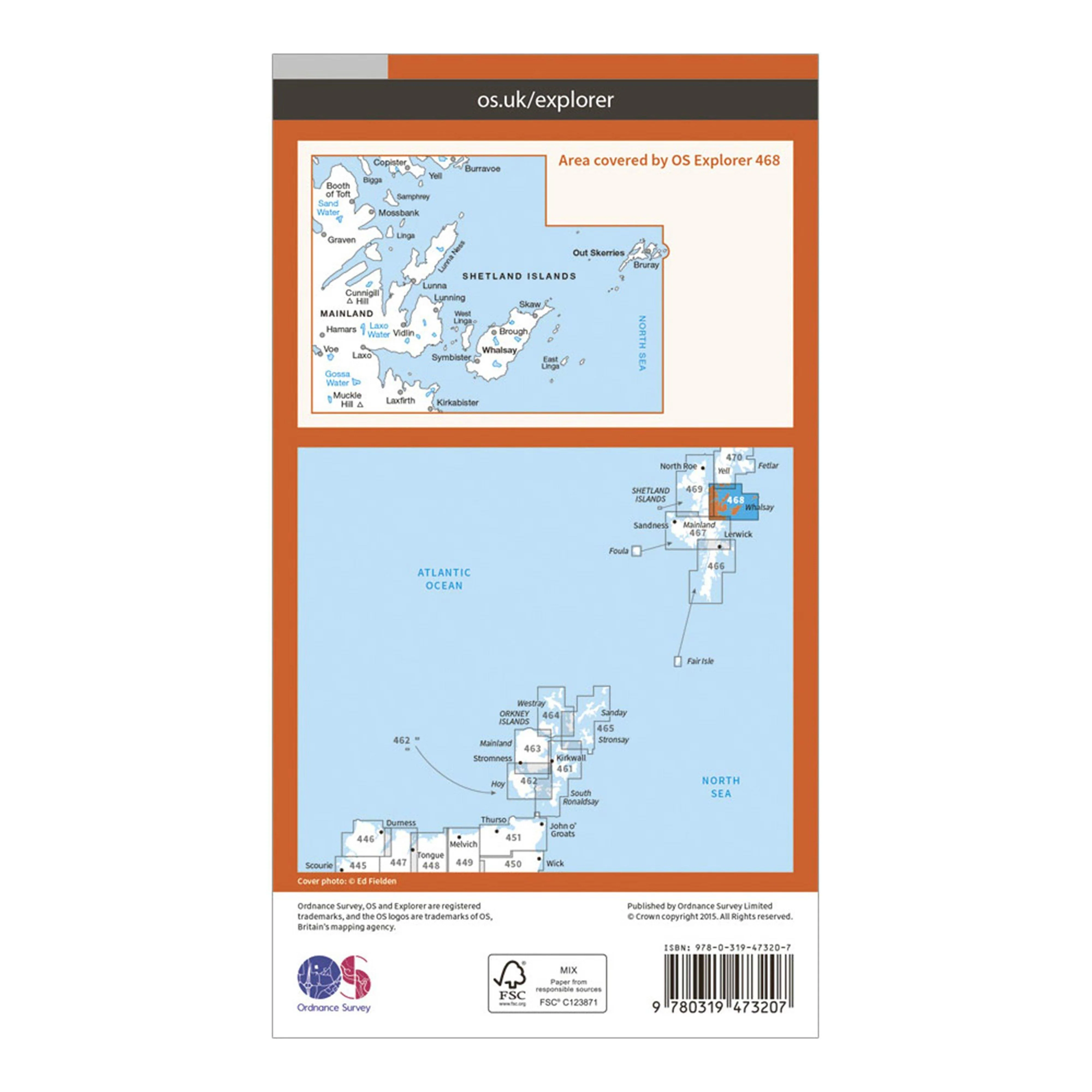 Explorer Active 468 Shetland - Mainland North East Map With Digital Version - Image 2