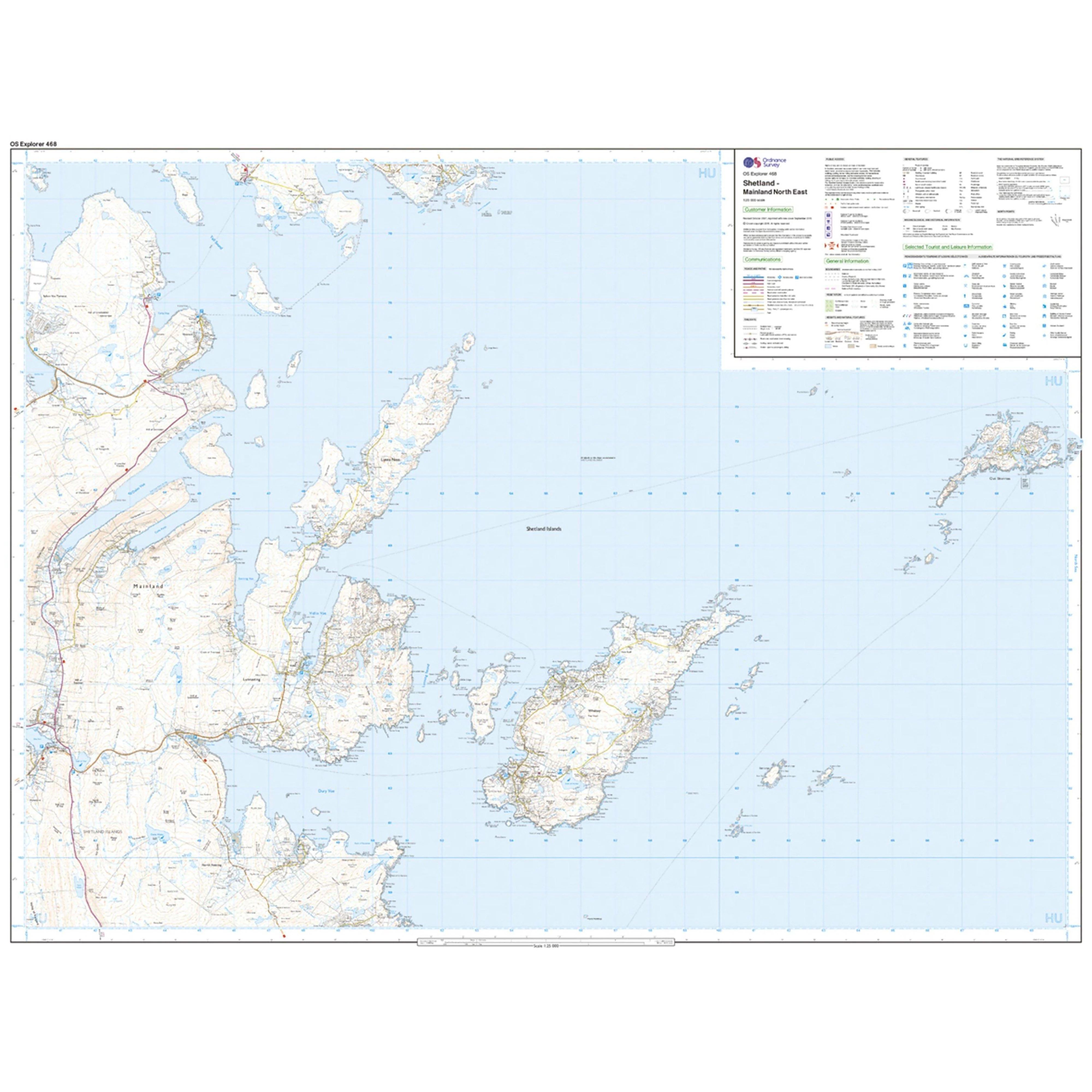 Explorer Active 468 Shetland - Mainland North East Map With Digital Version - Image 3