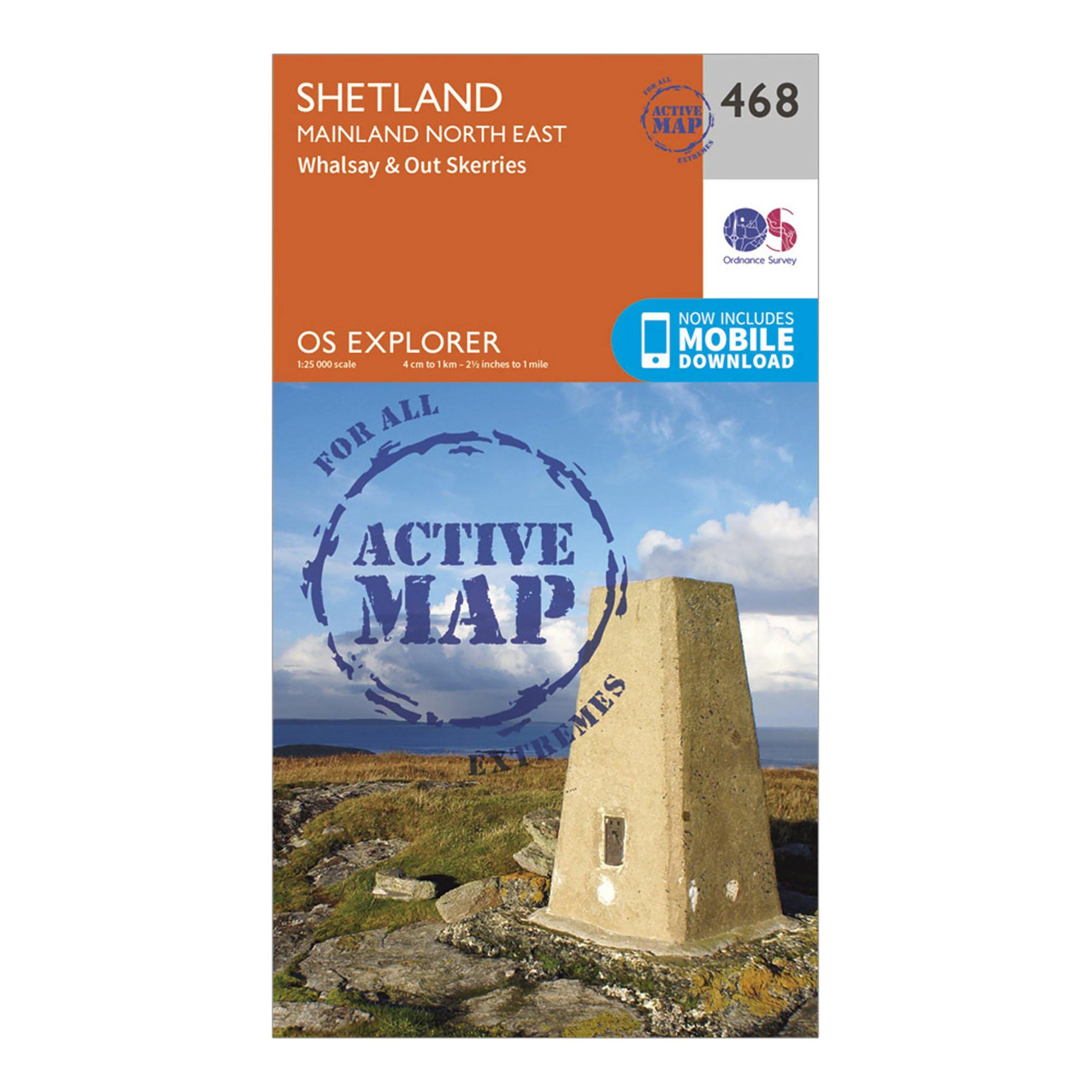 Explorer Active 468 Shetland - Mainland North East Map With Digital Version - Image 4