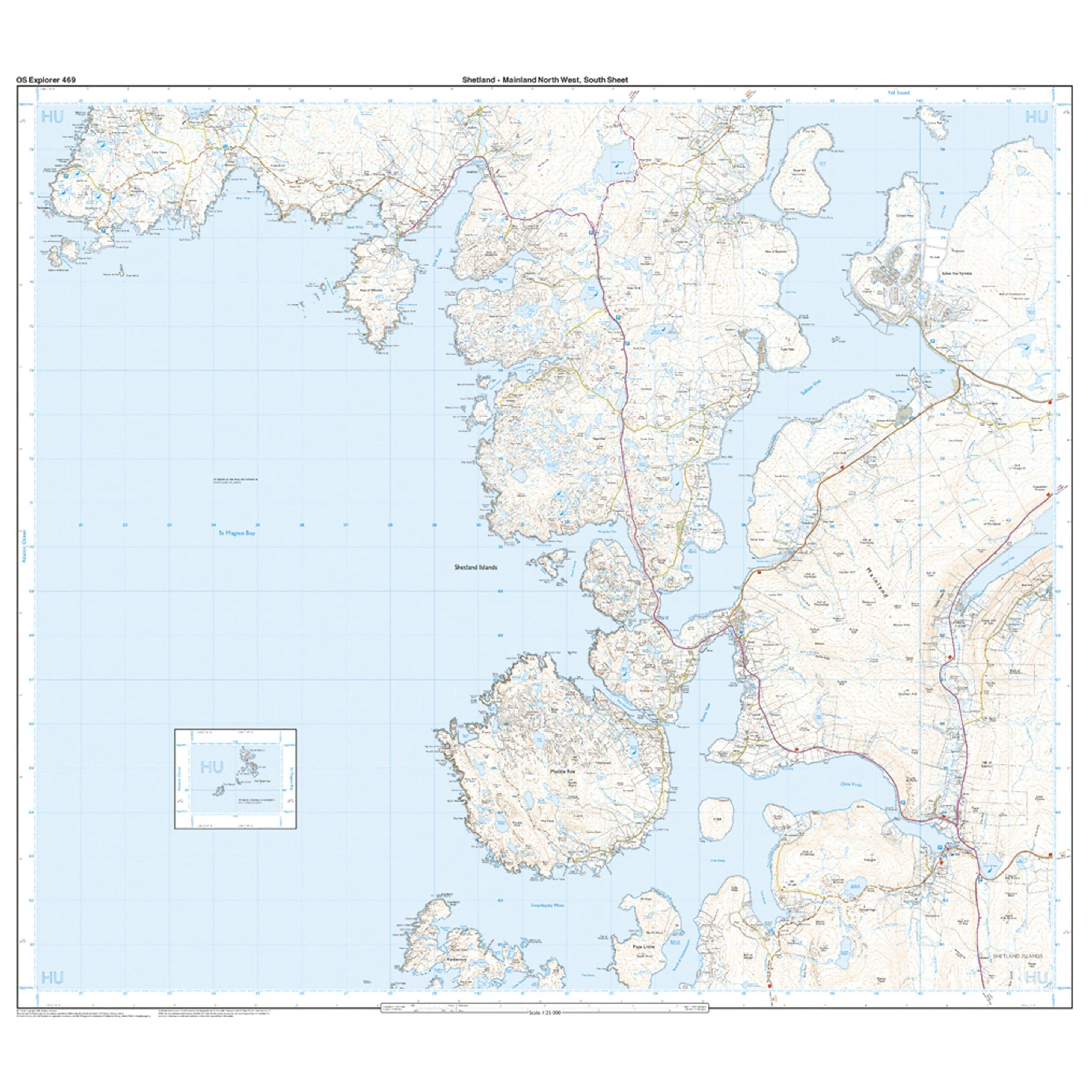 Explorer Active 469 Shetland - Mainland North West Map With Digital Version - Image 4