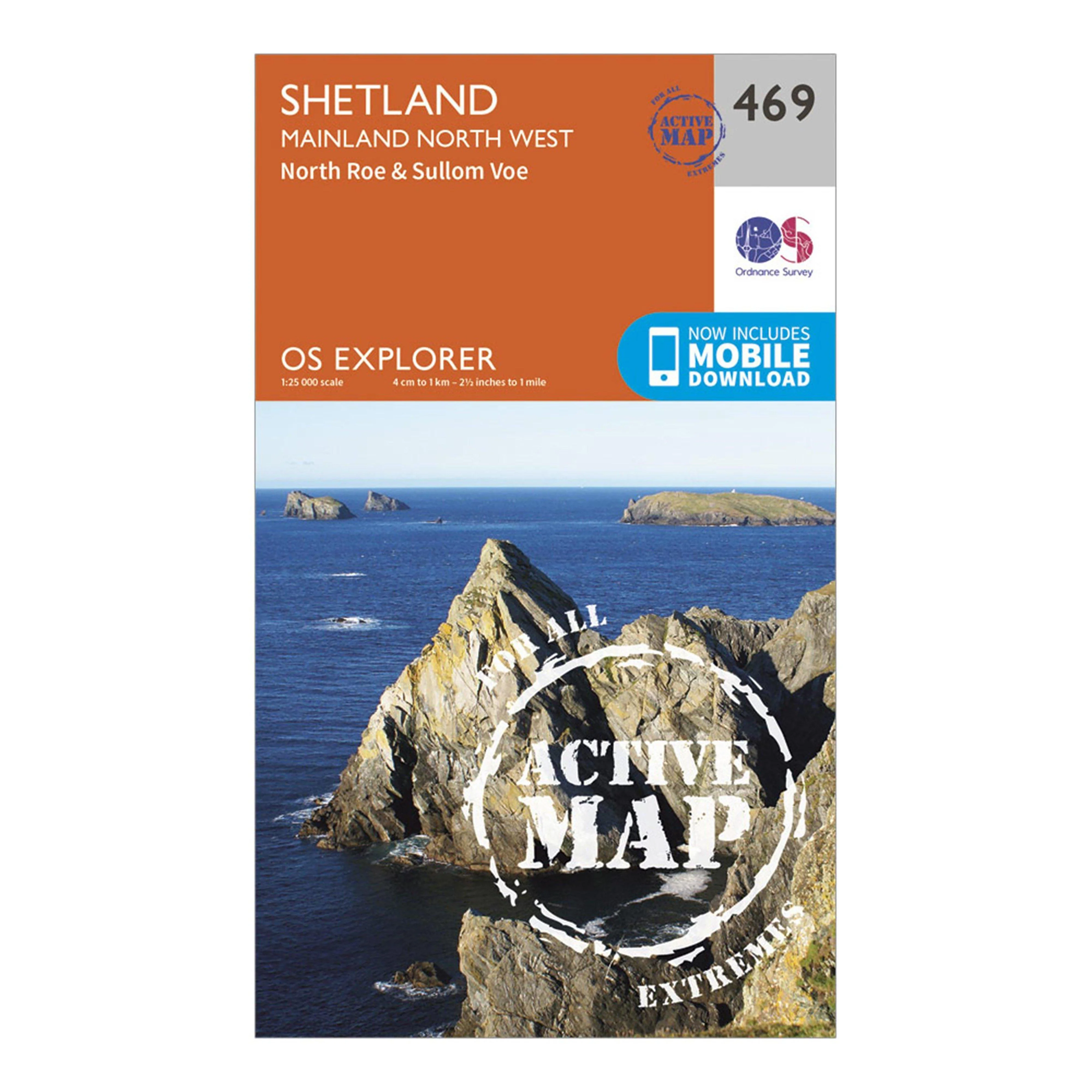 Explorer Active 469 Shetland - Mainland North West Map With Digital Version - Image 5