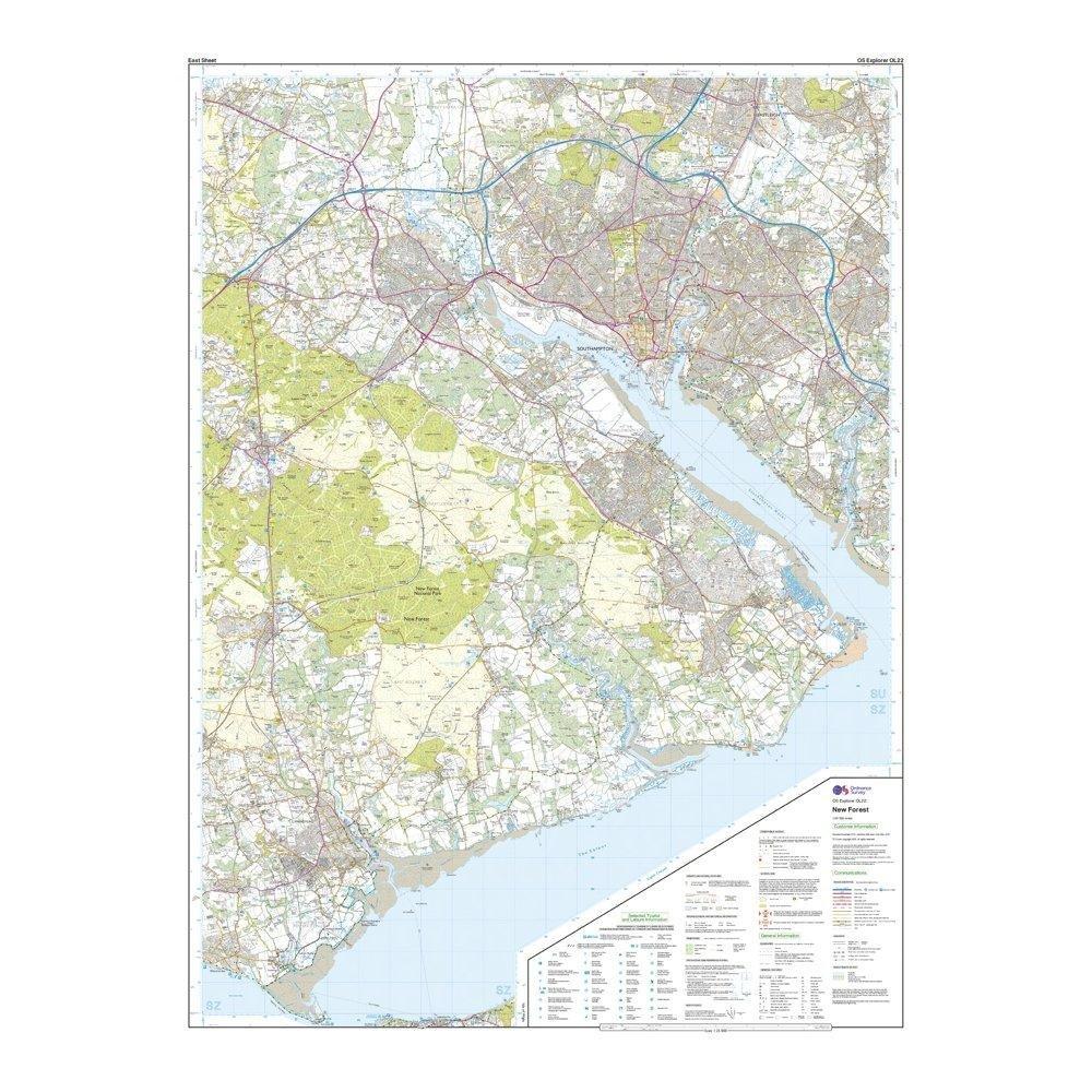 Explorer Active OL 22 New Forest Map - Image 3