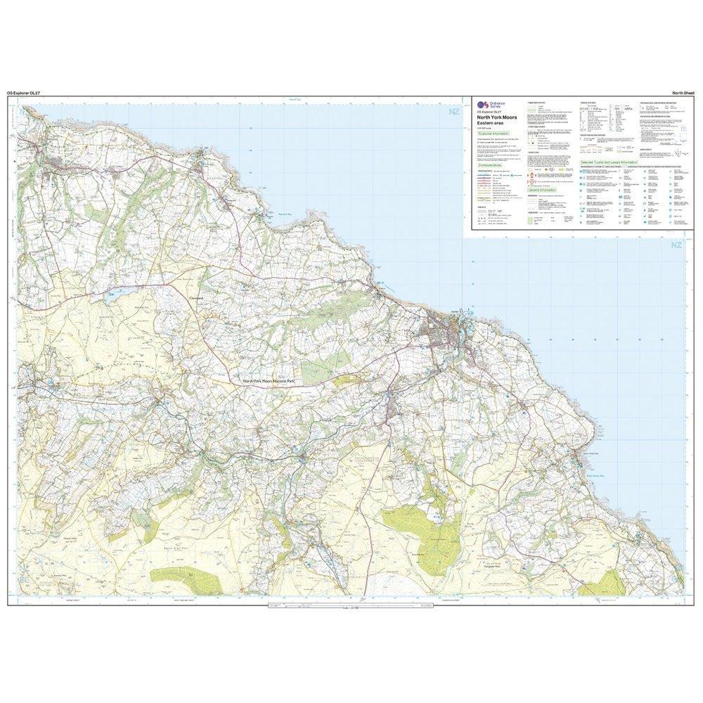 Explorer Active OL 27 North York Moors - Eastern Area Map With Digital Version - Image 3