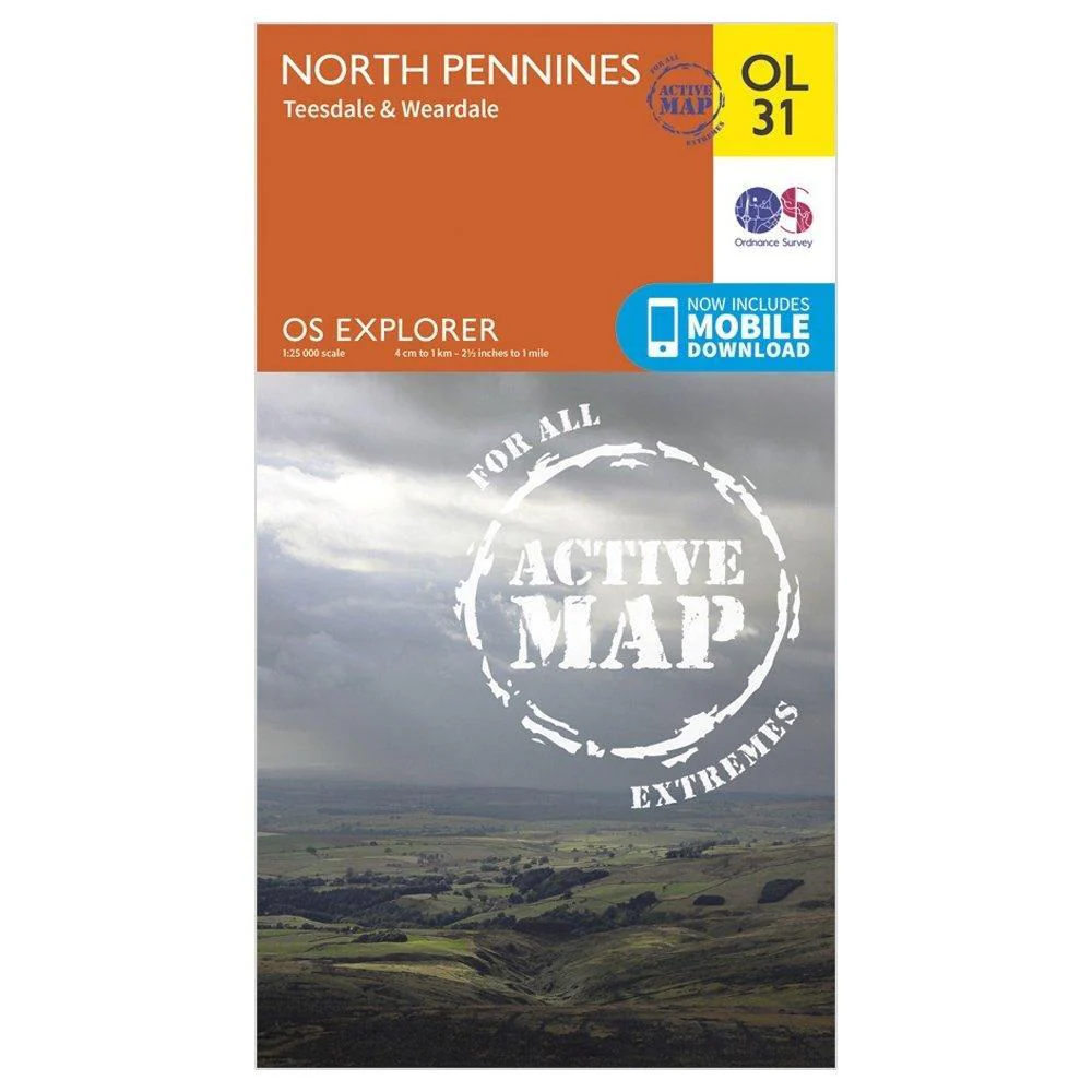 Explorer Active OL 31 North Pennines - Teesdale & Weardale Map - Image 5