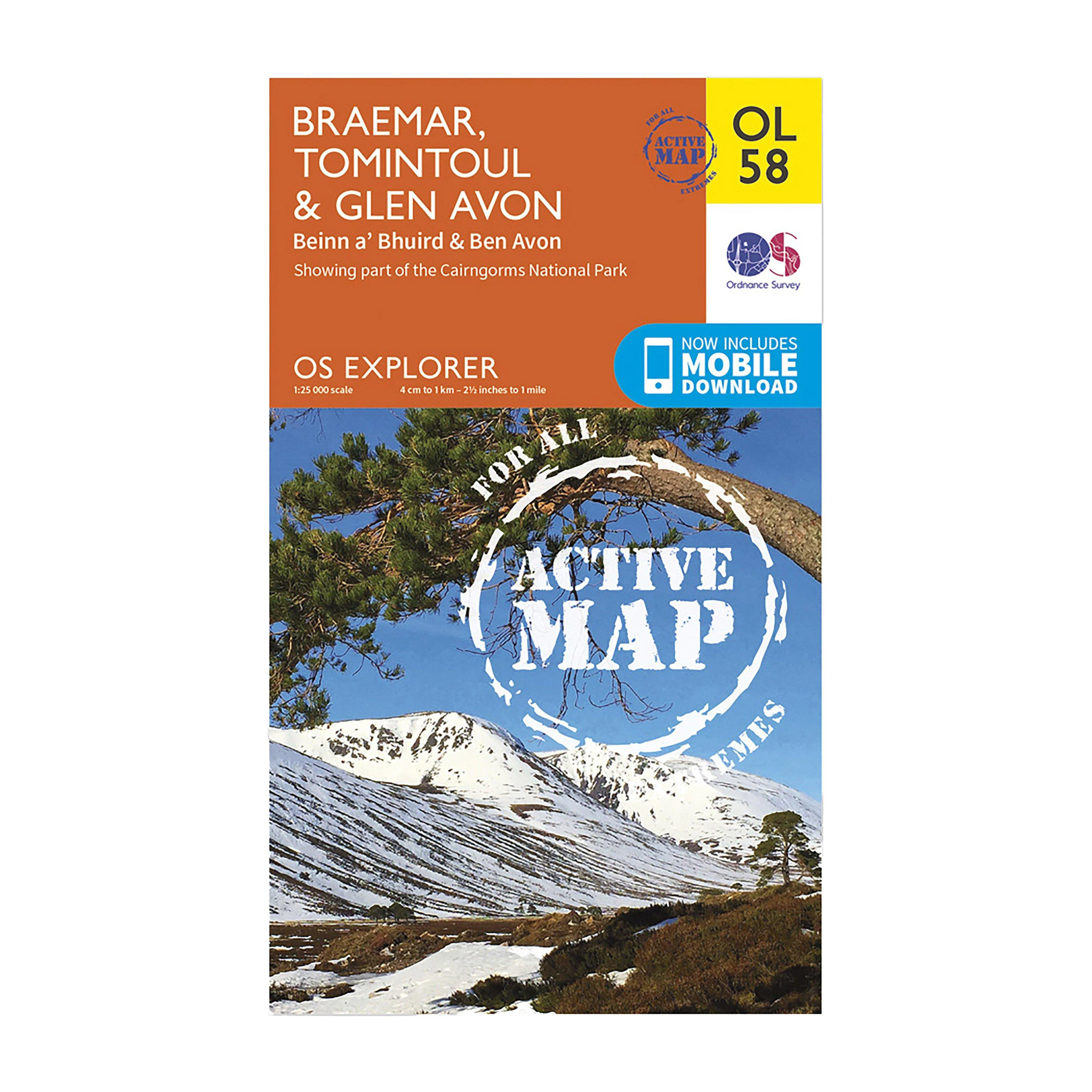 Explorer Active OL 58 Braemar, Tomintoul & Glen Avon Map - Image 5