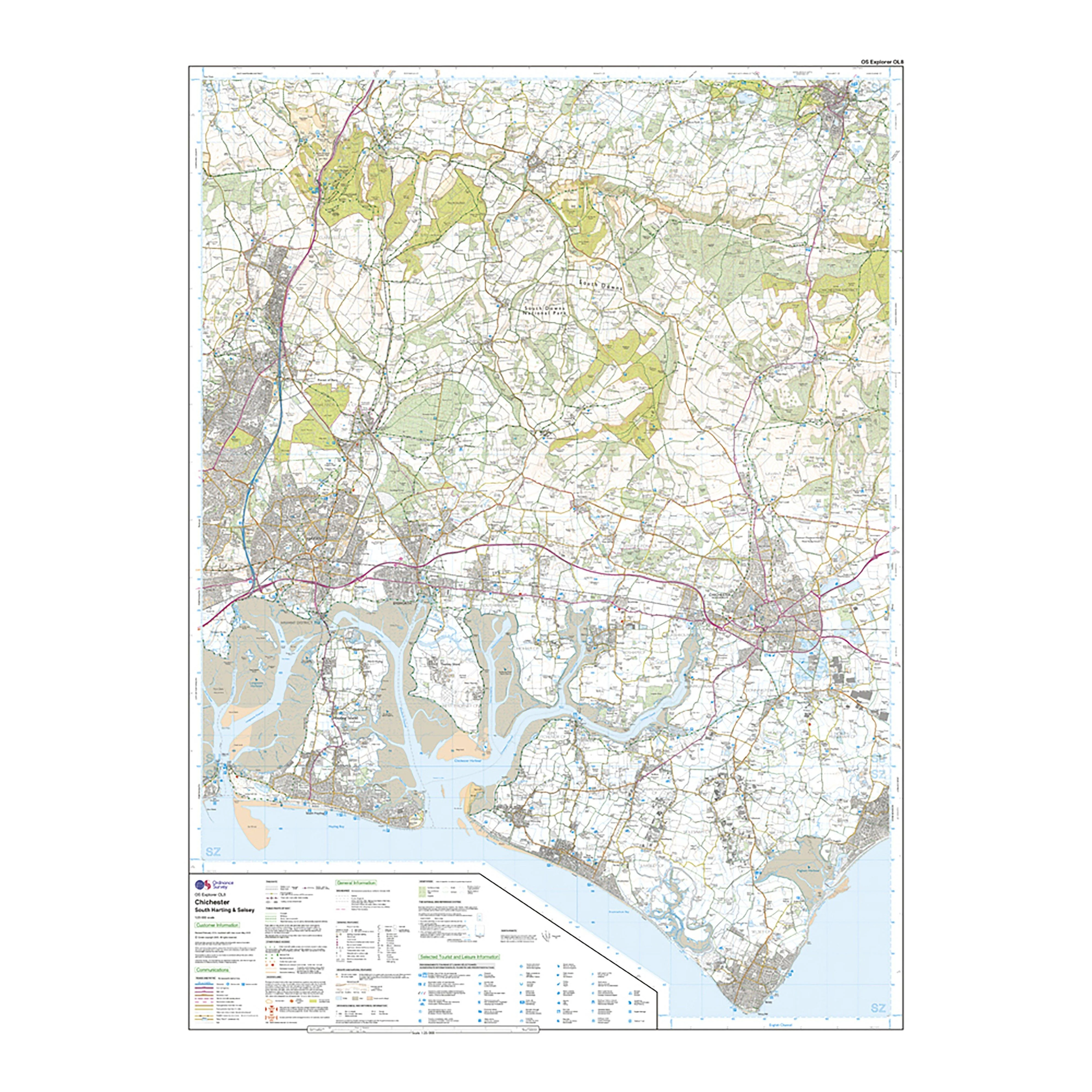 Explorer Active OL 8 Chichester Map - Image 3