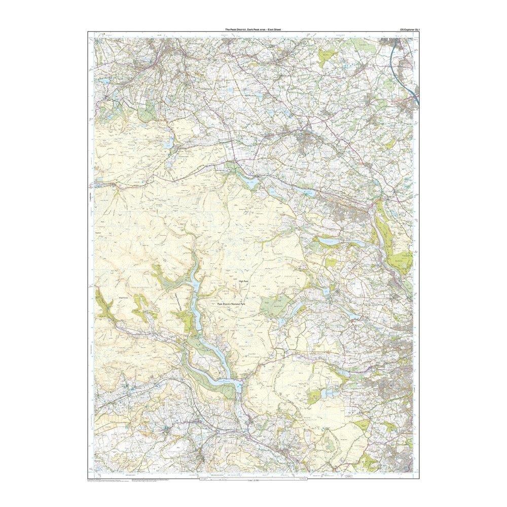 Explorer Active OL1 The Peak District - Dark Peak Area Map - Image 3