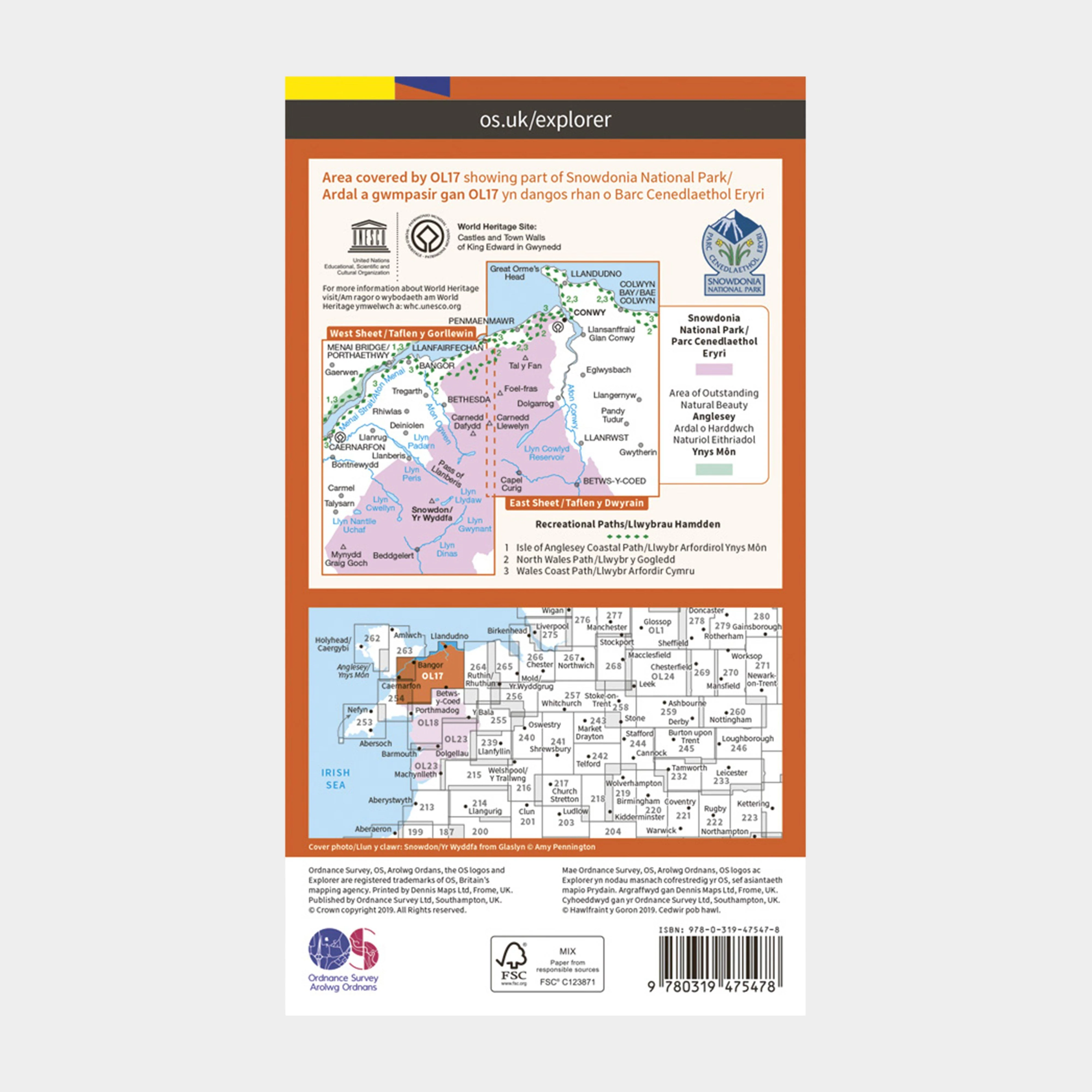 Explorer Active OL17 Snowdon & Conwy Valley Map With Digital Version - Image 2