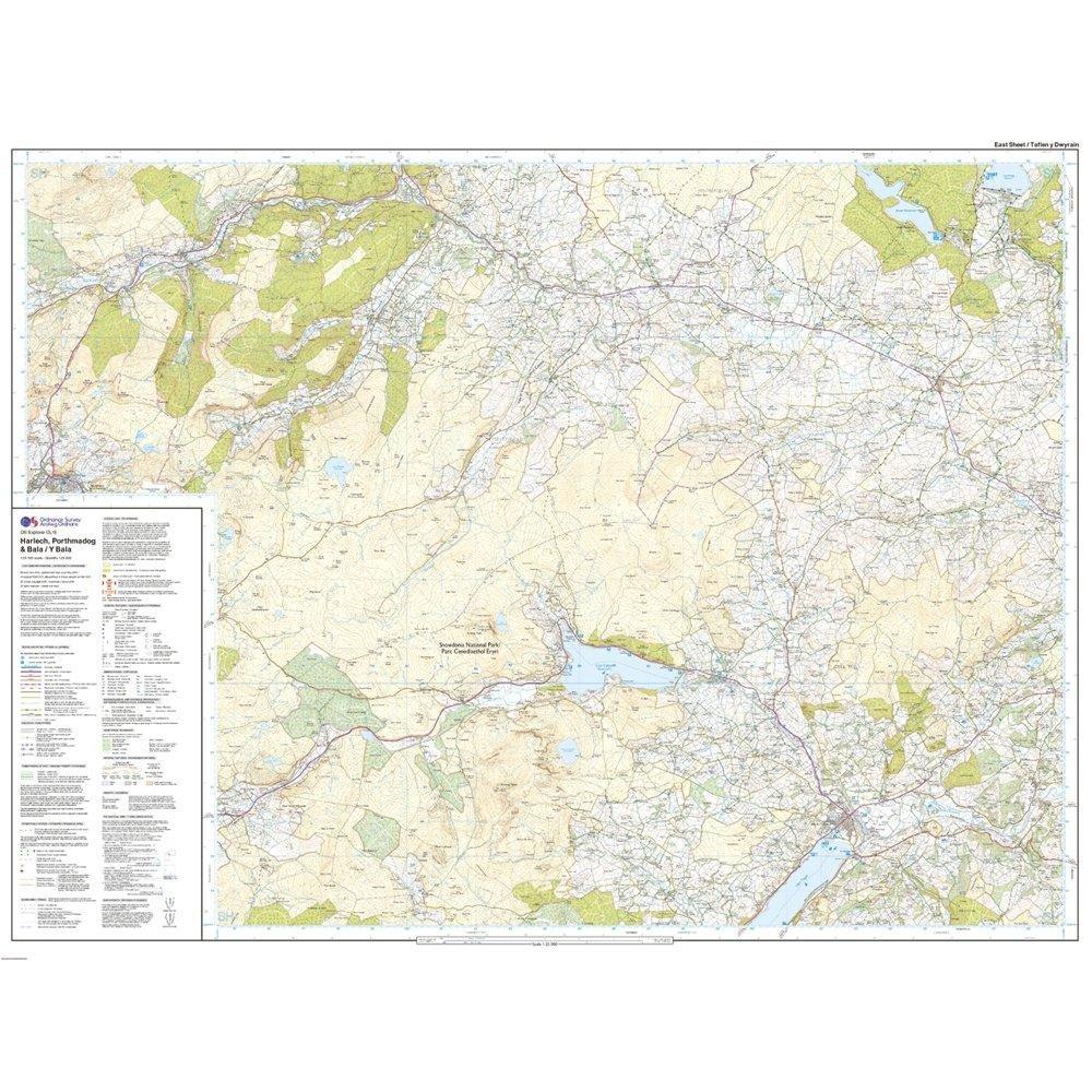 Explorer Active OL18 Harlech, Porthmadog & Bala Map With Digital Version - Image 3
