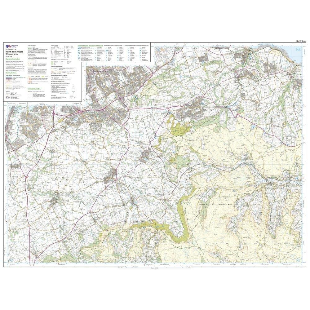 Explorer Active OL26 North York Moors - Western Area Map - Image 3