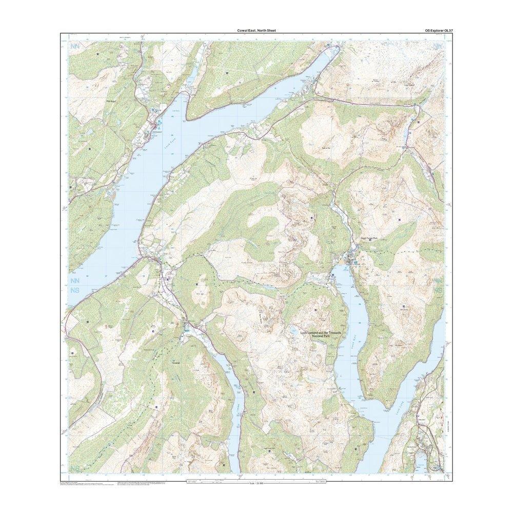 Explorer Active OL37 Cowal East Dunoon & Inveraray Map With Digital Version - Image 3