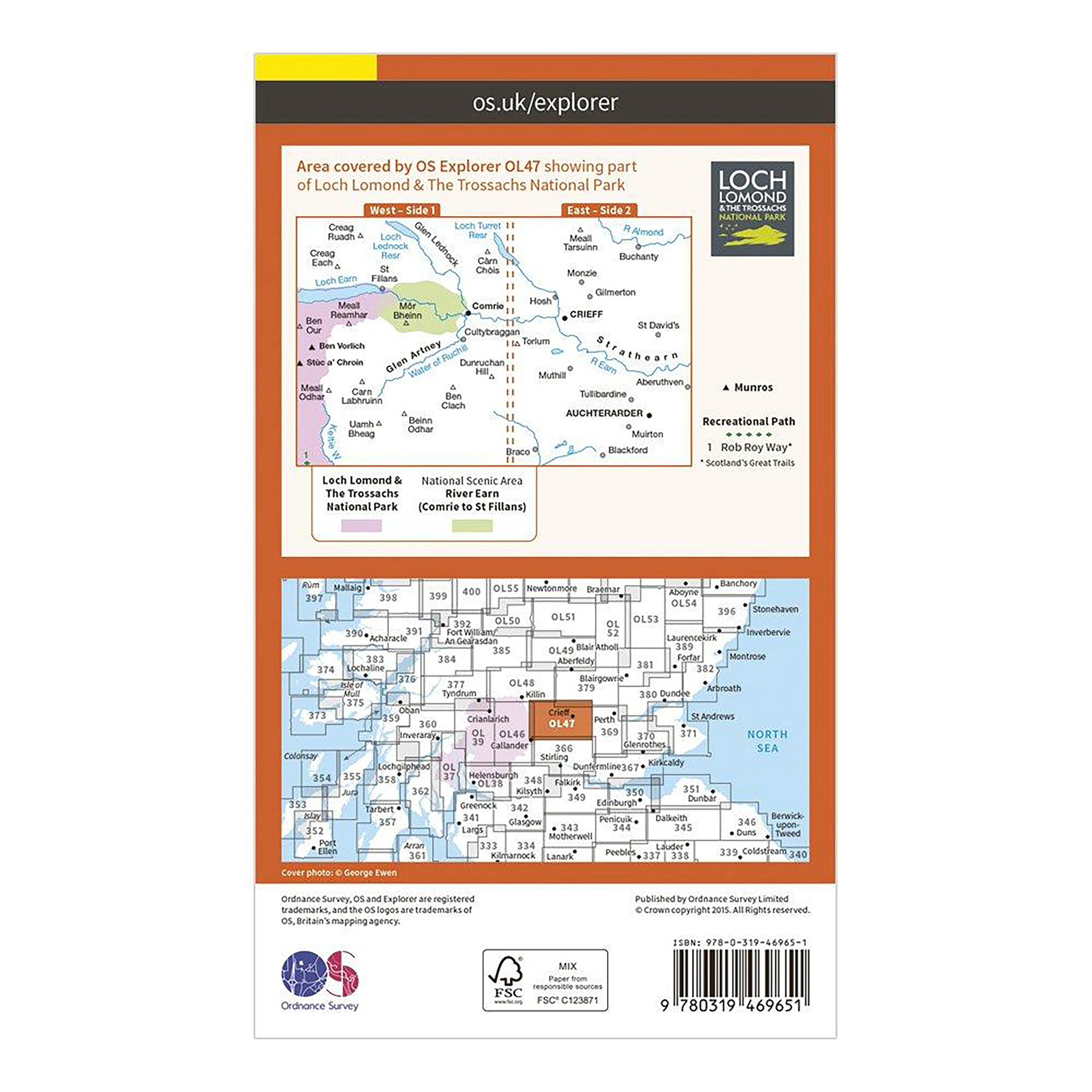 Explorer Active OL47 Crieff, Comrie & Glen Artney Map With Digital Version - Image 2