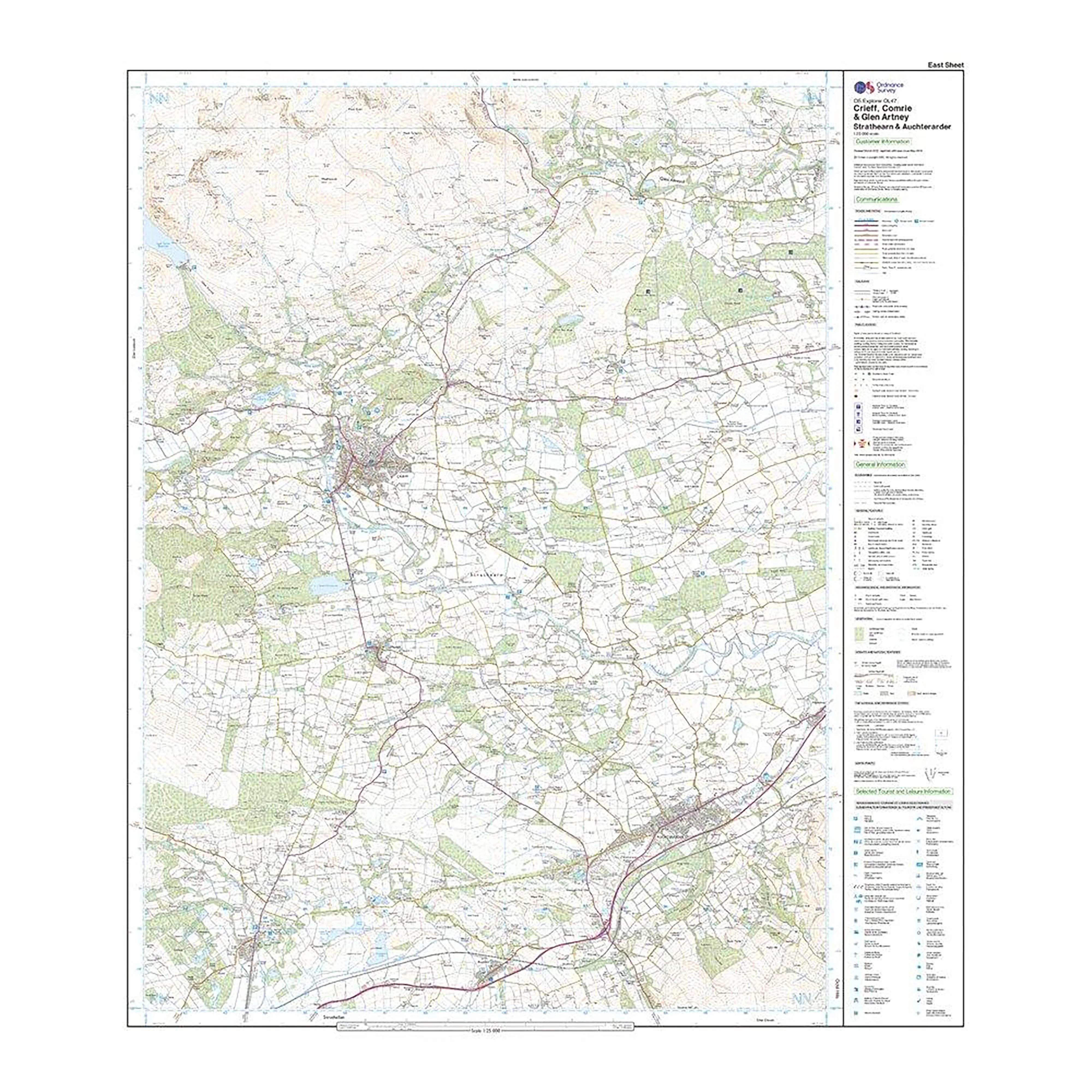 Explorer Active OL47 Crieff, Comrie & Glen Artney Map With Digital Version - Image 3