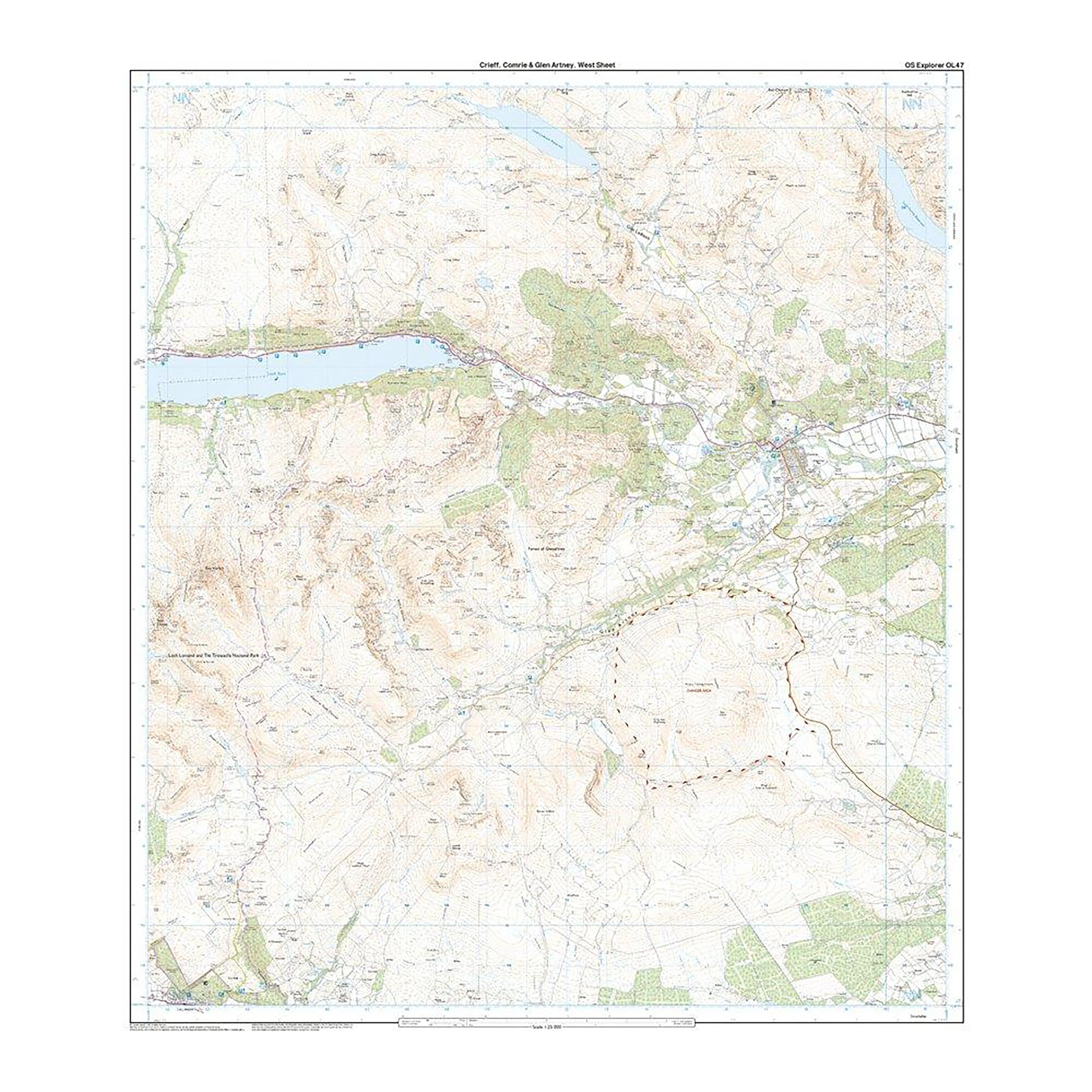 Explorer Active OL47 Crieff, Comrie & Glen Artney Map With Digital Version - Image 4