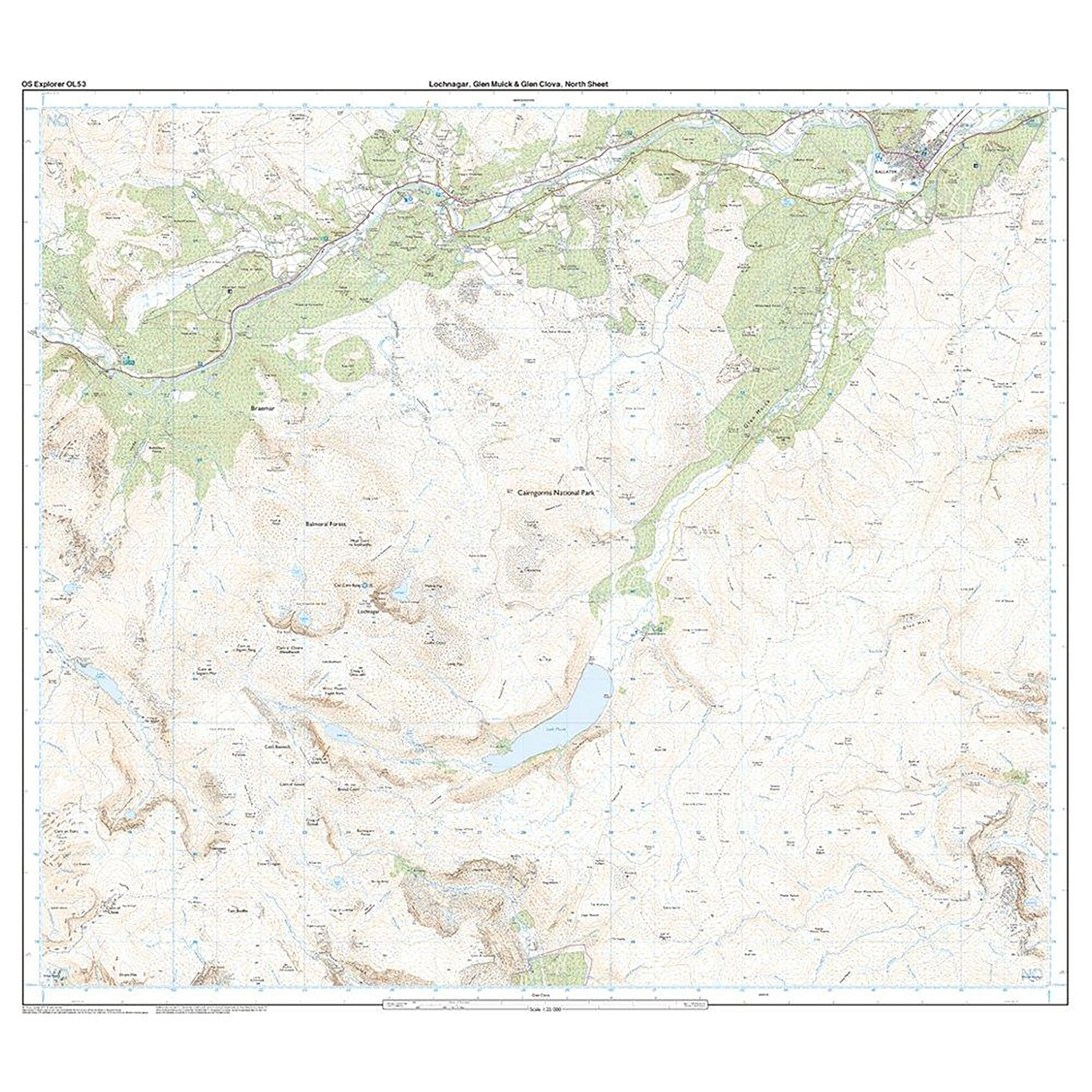 Explorer Active OL53 Lochnagar, Glen Muick & Glen Clova Map With Digital Version - Image 3