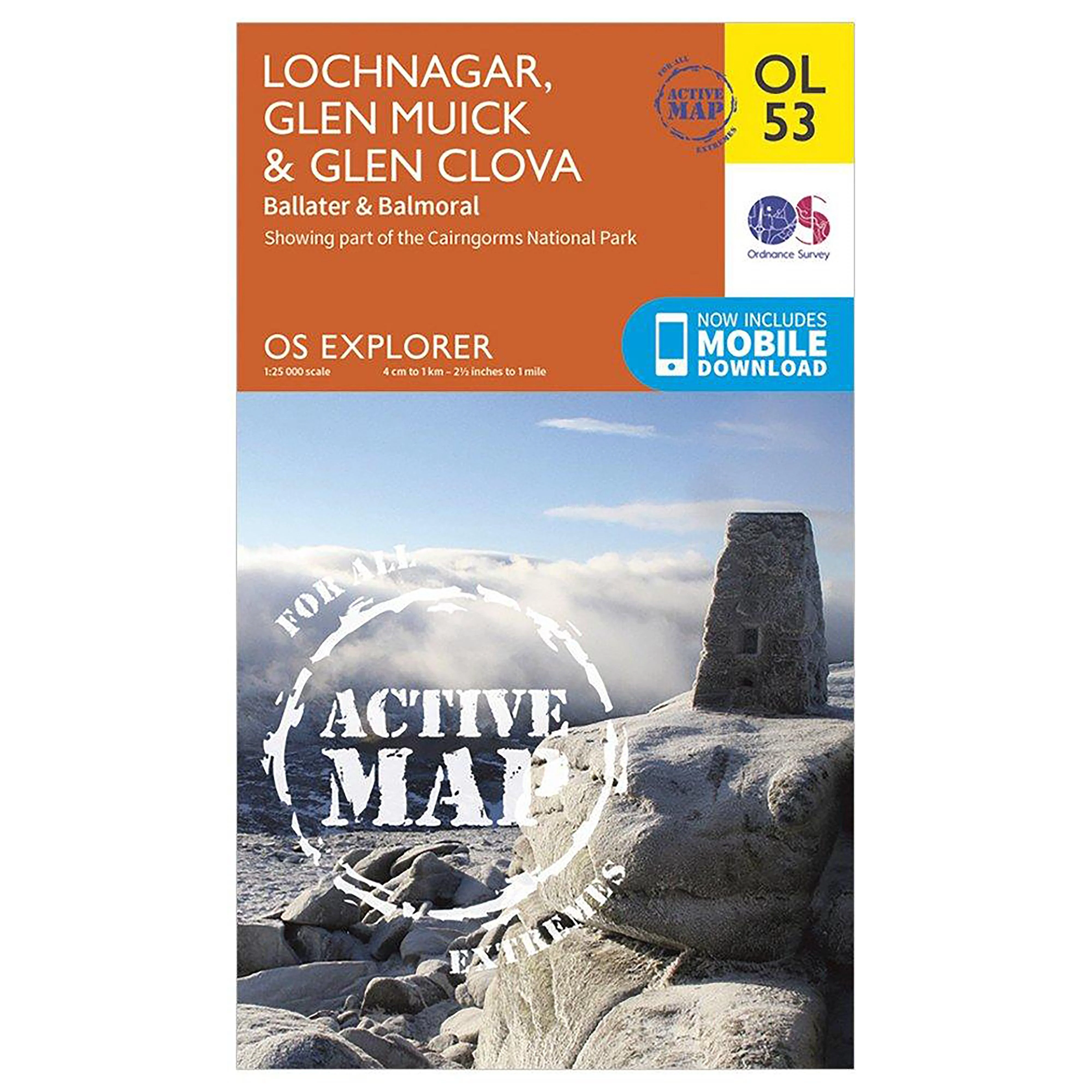 Explorer Active OL53 Lochnagar, Glen Muick & Glen Clova Map With Digital Version - Image 5