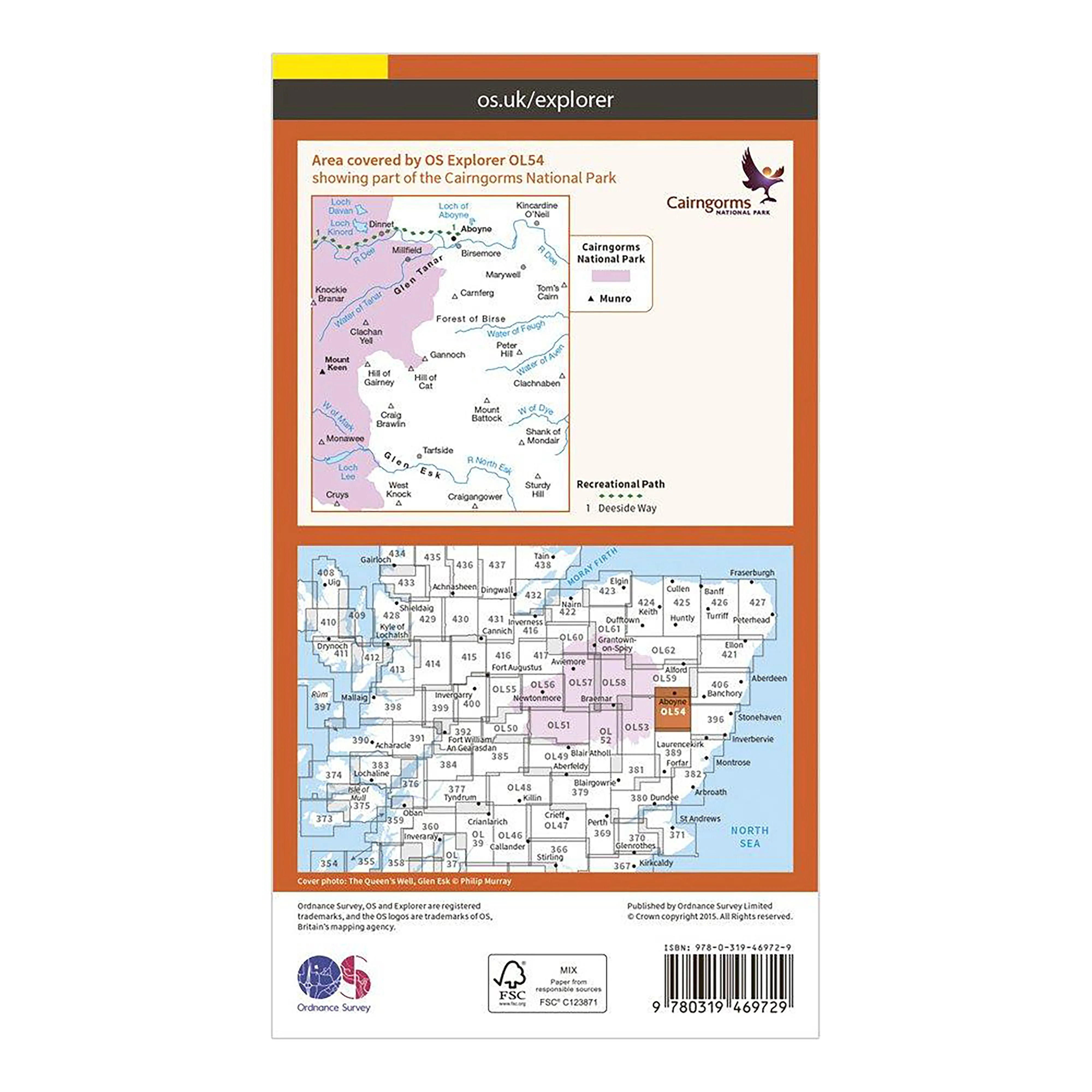 Explorer Active OL54 Glen Esk & Glen Tanar Map With Digital Version - Image 2