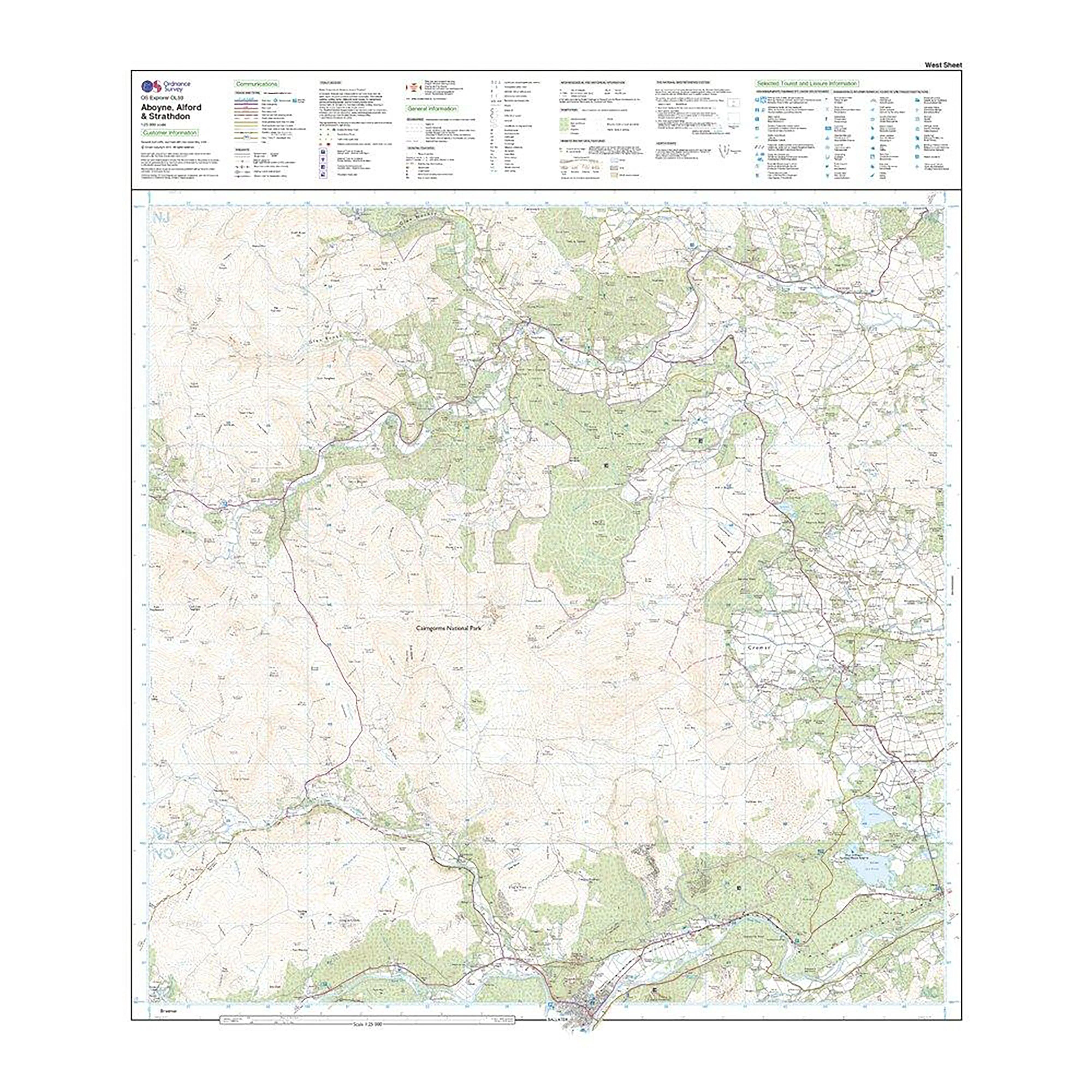 Explorer Active OL59 Aboyne, Alford & Strathdon Map With Digital Version - Image 4